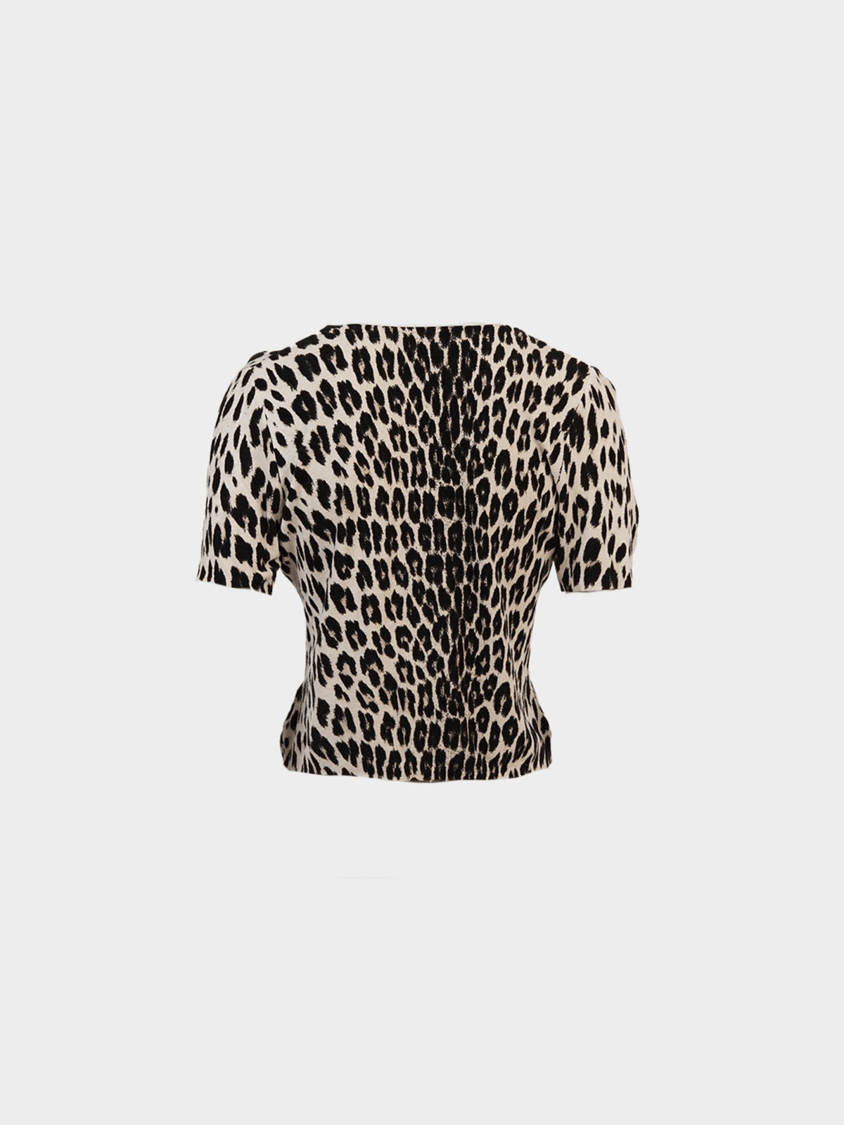 Blumarine 2000s Beaded Leopard Top