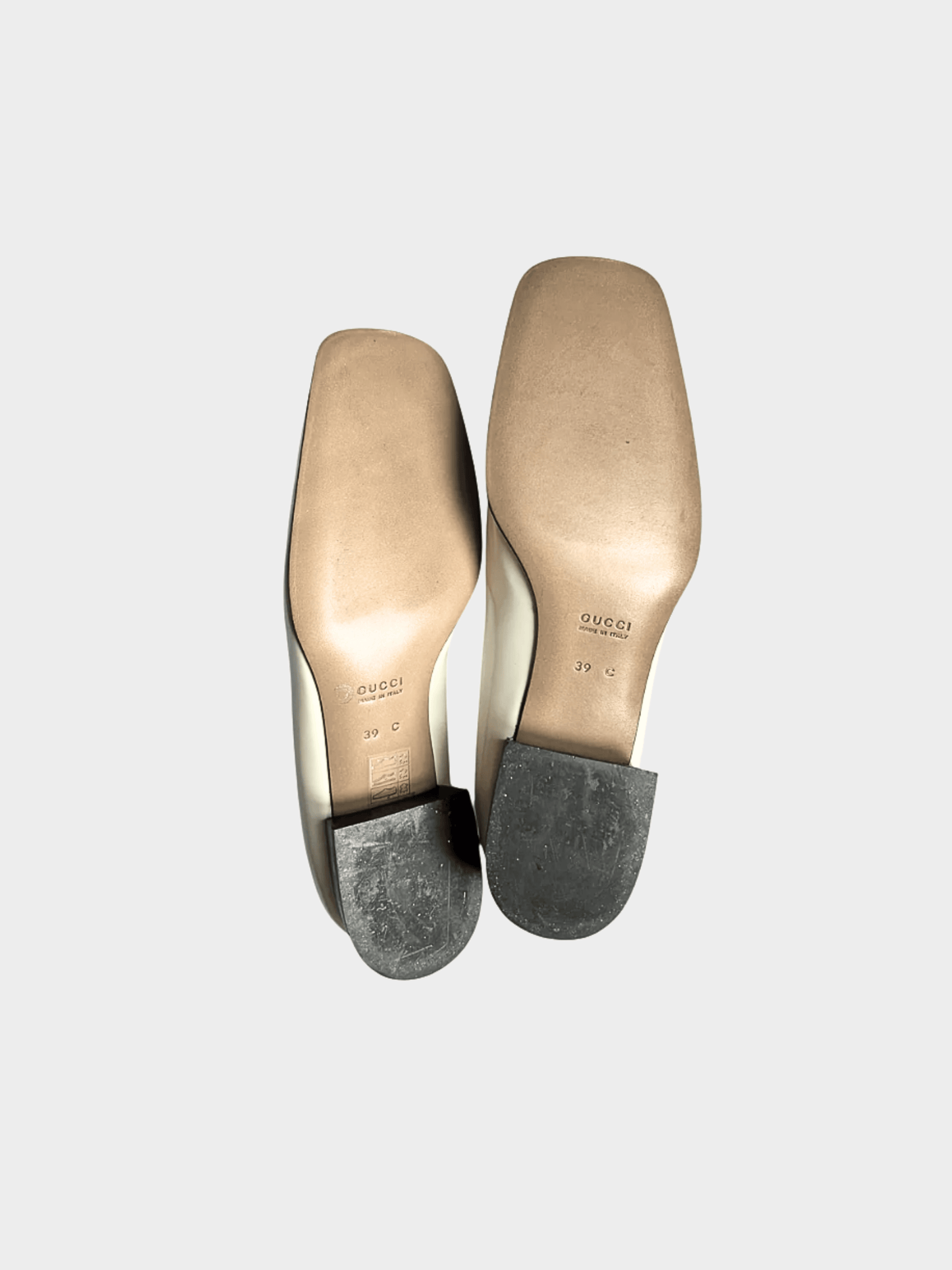 Gucci by Tom Ford 2000s Ivory Leather Loafers