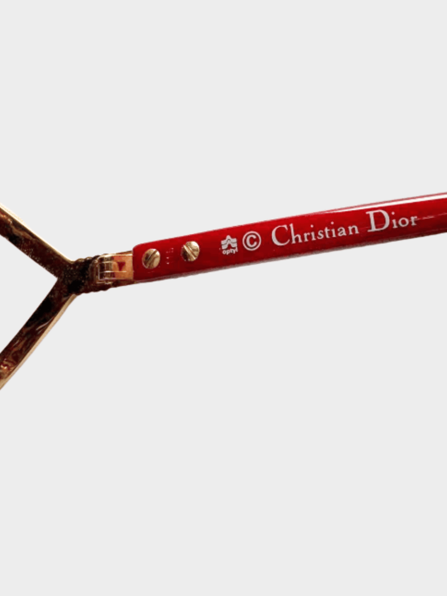 Christian Dior 2000s Brown Acetate Visor Sunglasses