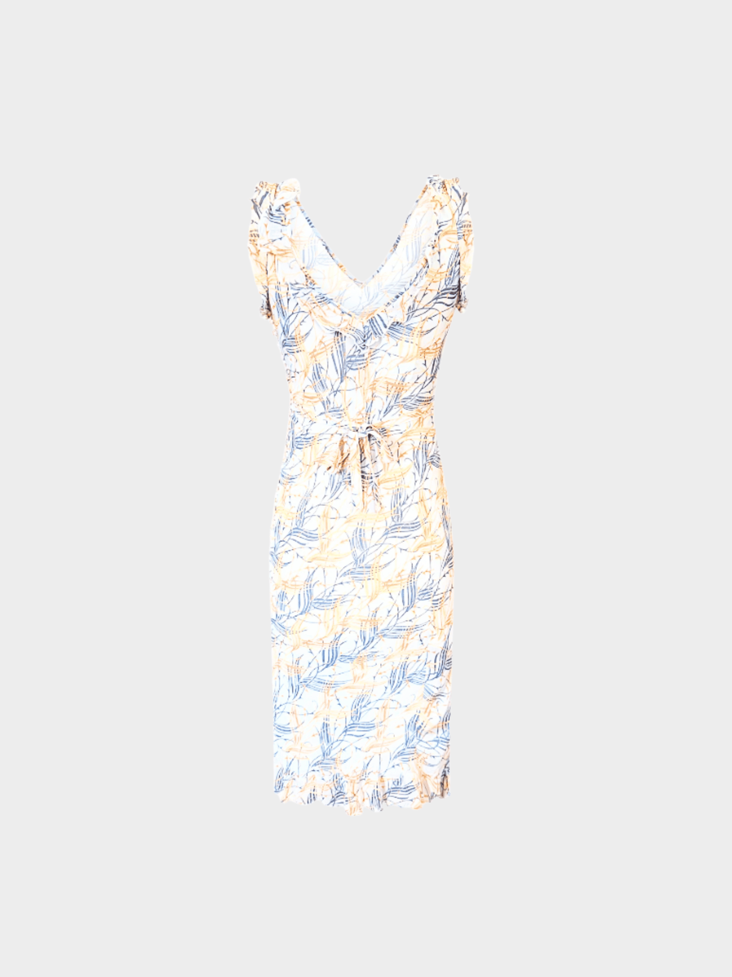 Chloé SS 1999 by Stella McCartney Printed Ruffle Dress