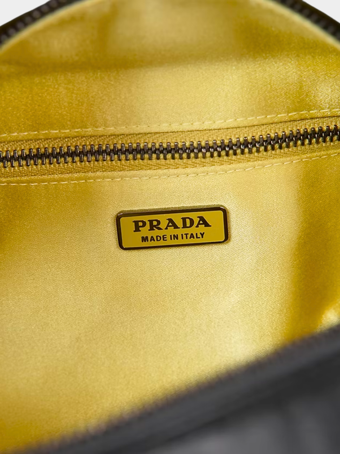 Prada SS 2001 Black Yellow Rectangle Bag