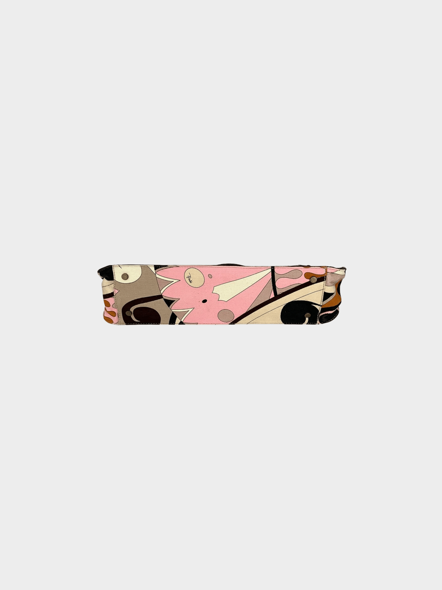 Emilio Pucci 2000s Multicoloured Graphic Swirl Handbag