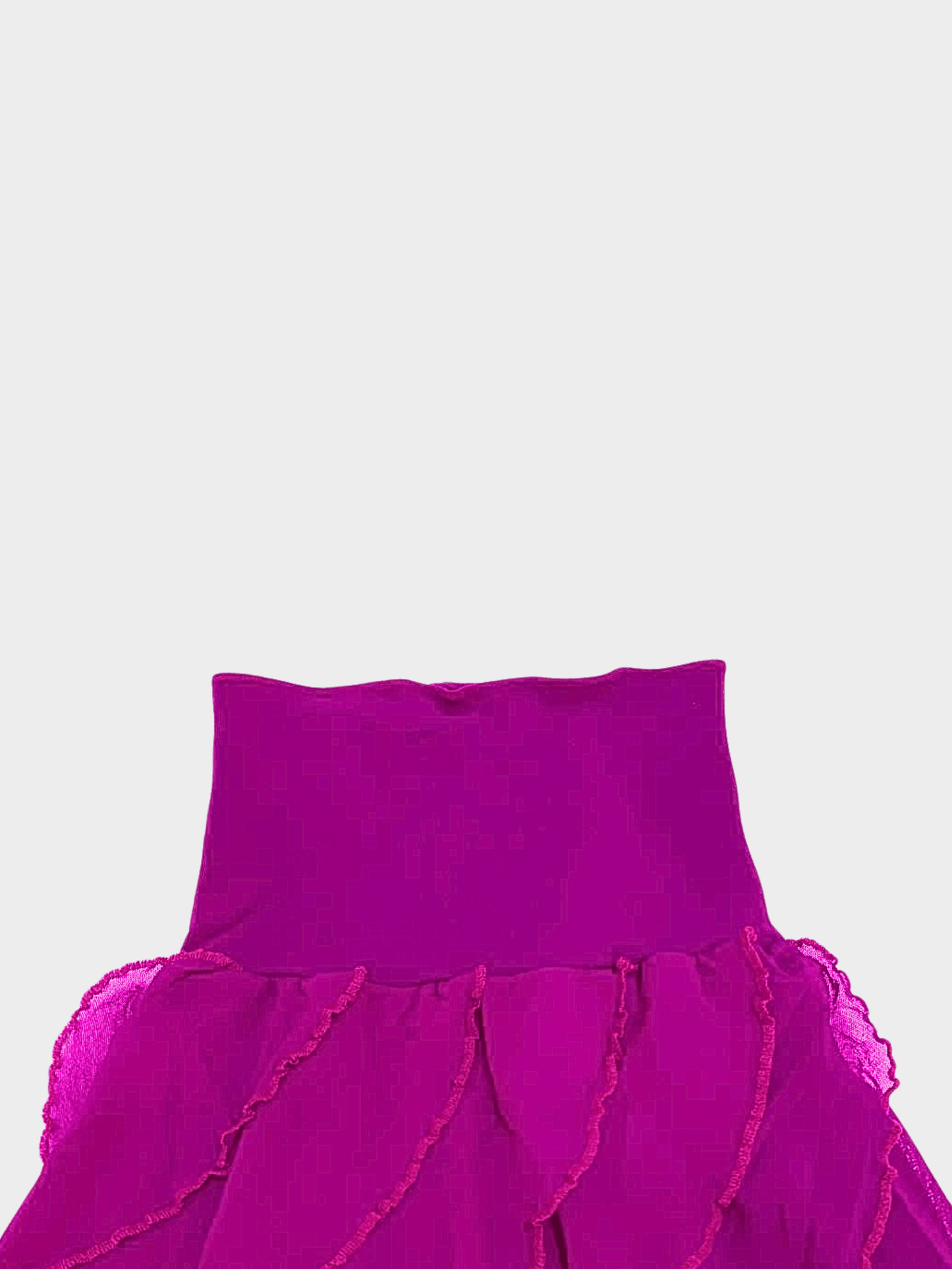 Jean Paul Gaultier 1990s-2000s Rare Soleil Ruffled Mesh Skirt