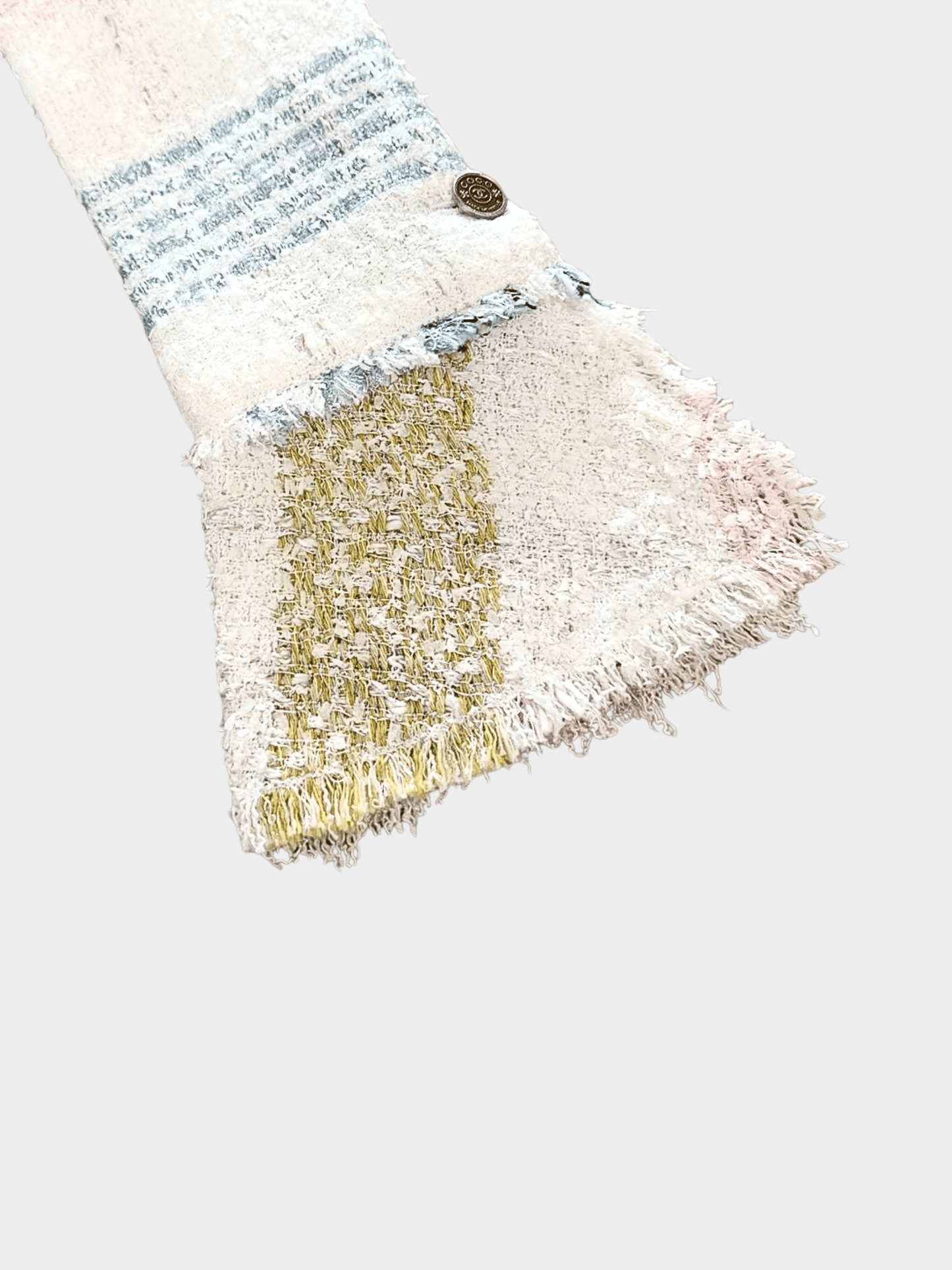 Chanel SS 2005 White and Multicolour Tweed Jacket