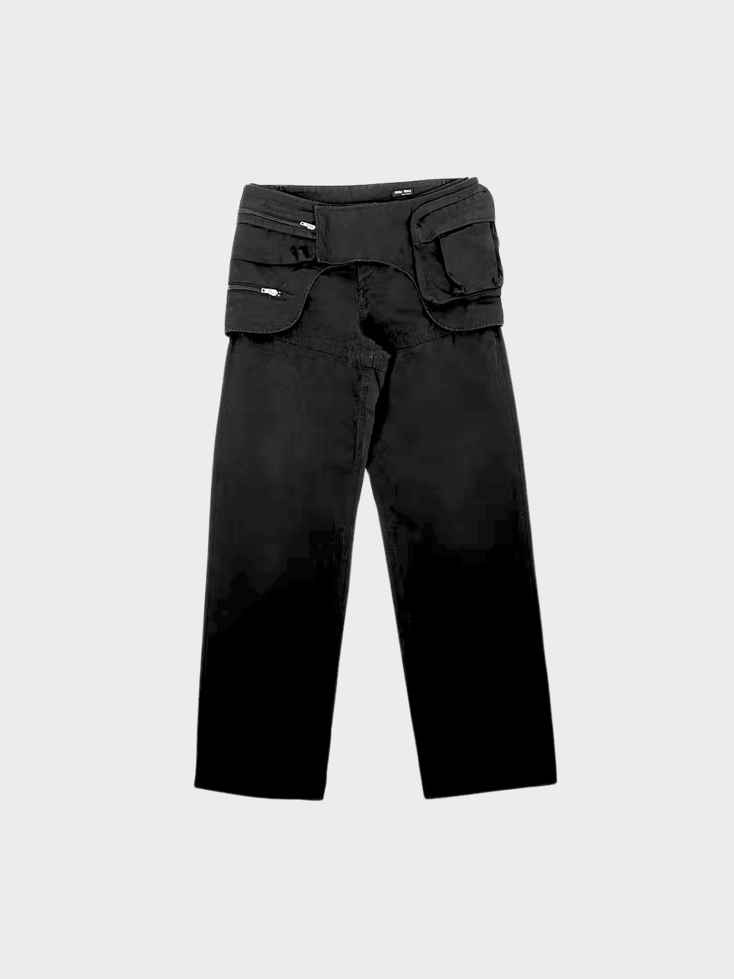 Miu Miu SS 2003 Black Cargo Pants
