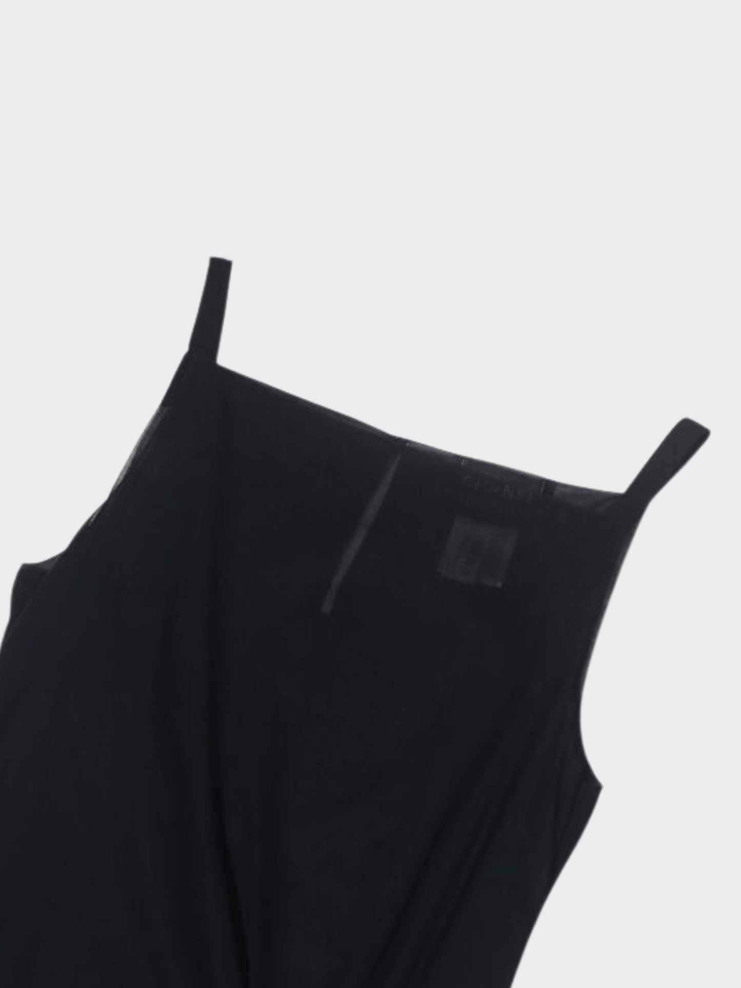 Chanel 2000 Black Sheer Maxi Gown