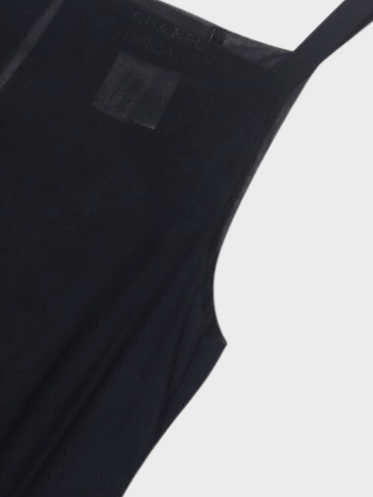 Chanel 2000 Black Sheer Maxi Gown