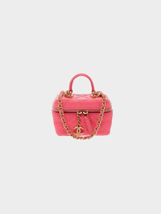 Chanel 2021 Pink Vanity Case Bag