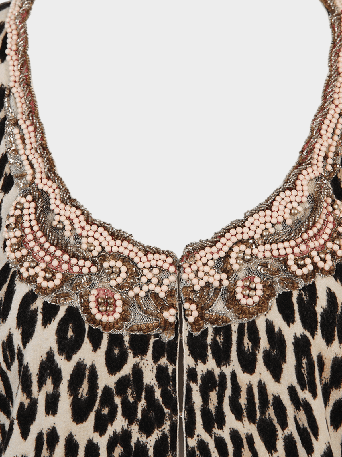 Blumarine 2000s Beaded Leopard Top