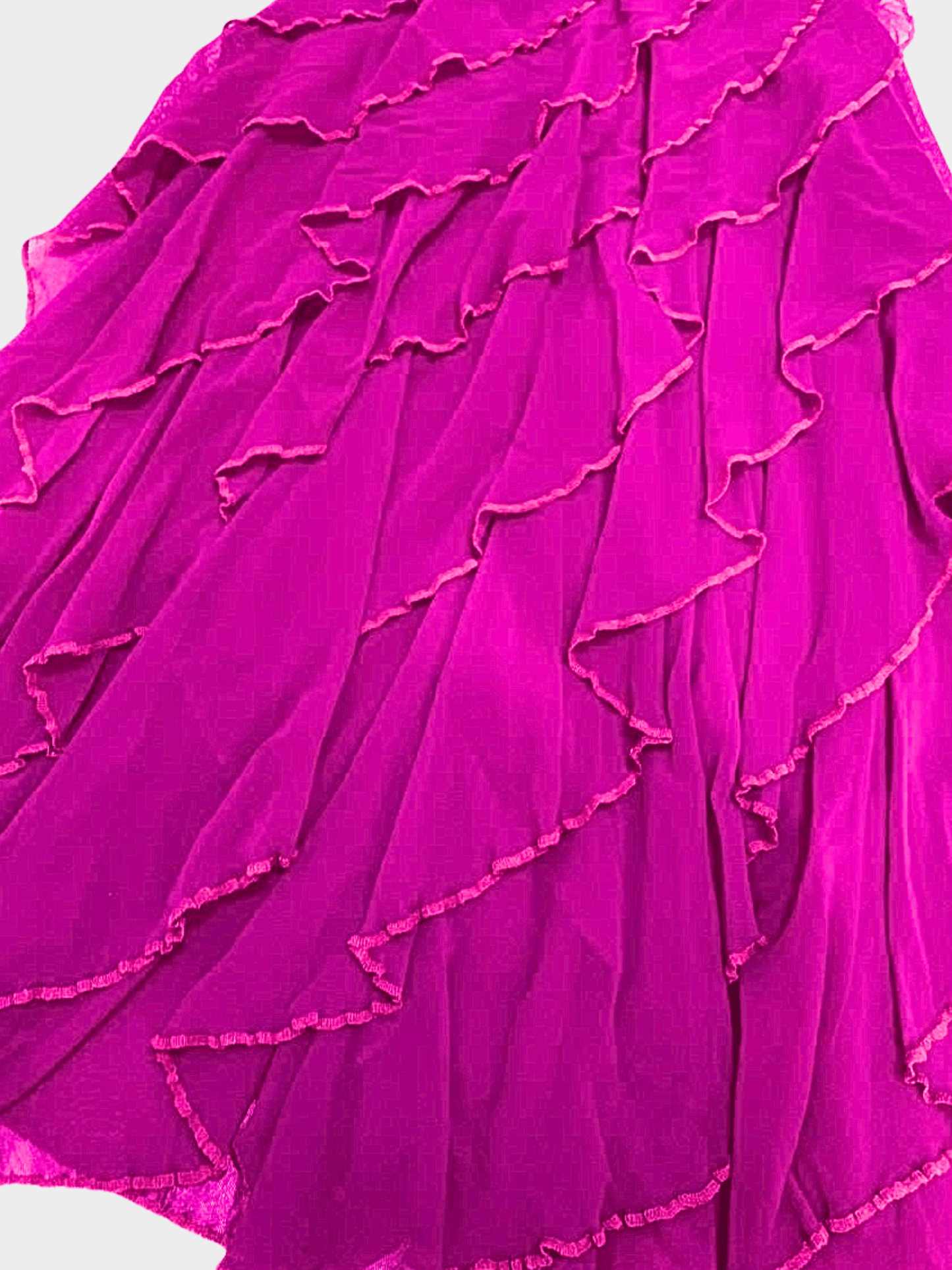 Jean Paul Gaultier 1990s-2000s Rare Soleil Ruffled Mesh Skirt