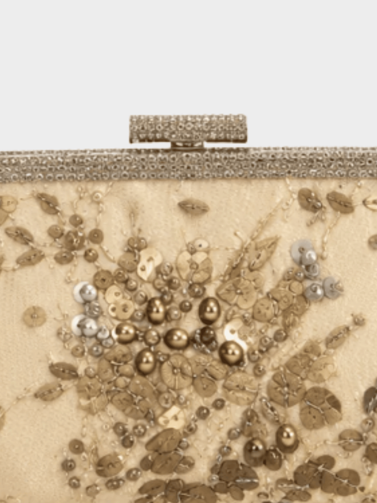 Valentino 2000s Gold Metallic Sequin Evening Bag