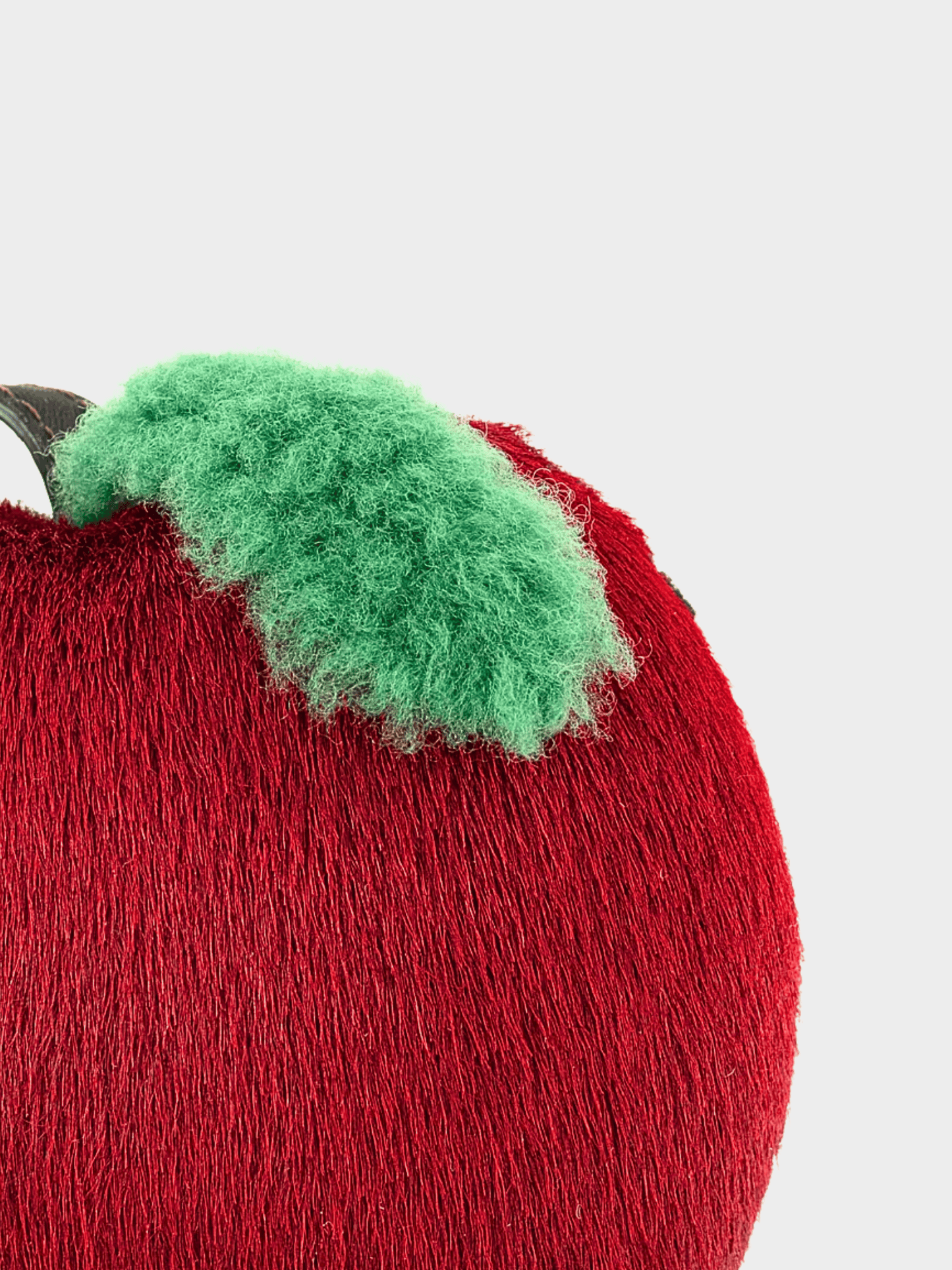 Fendi 2010s Black and Red Monster Eyes Apple Keychain