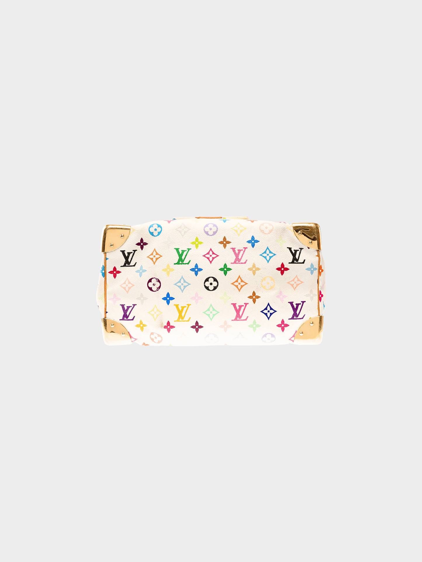 Louis Vuitton 2003 White Monogram Multicolor Speedy 30 Bag