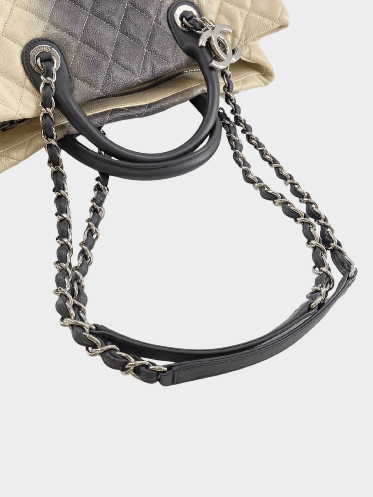 Chanel 2013 Caviar Ombre Shopping Tote Grey