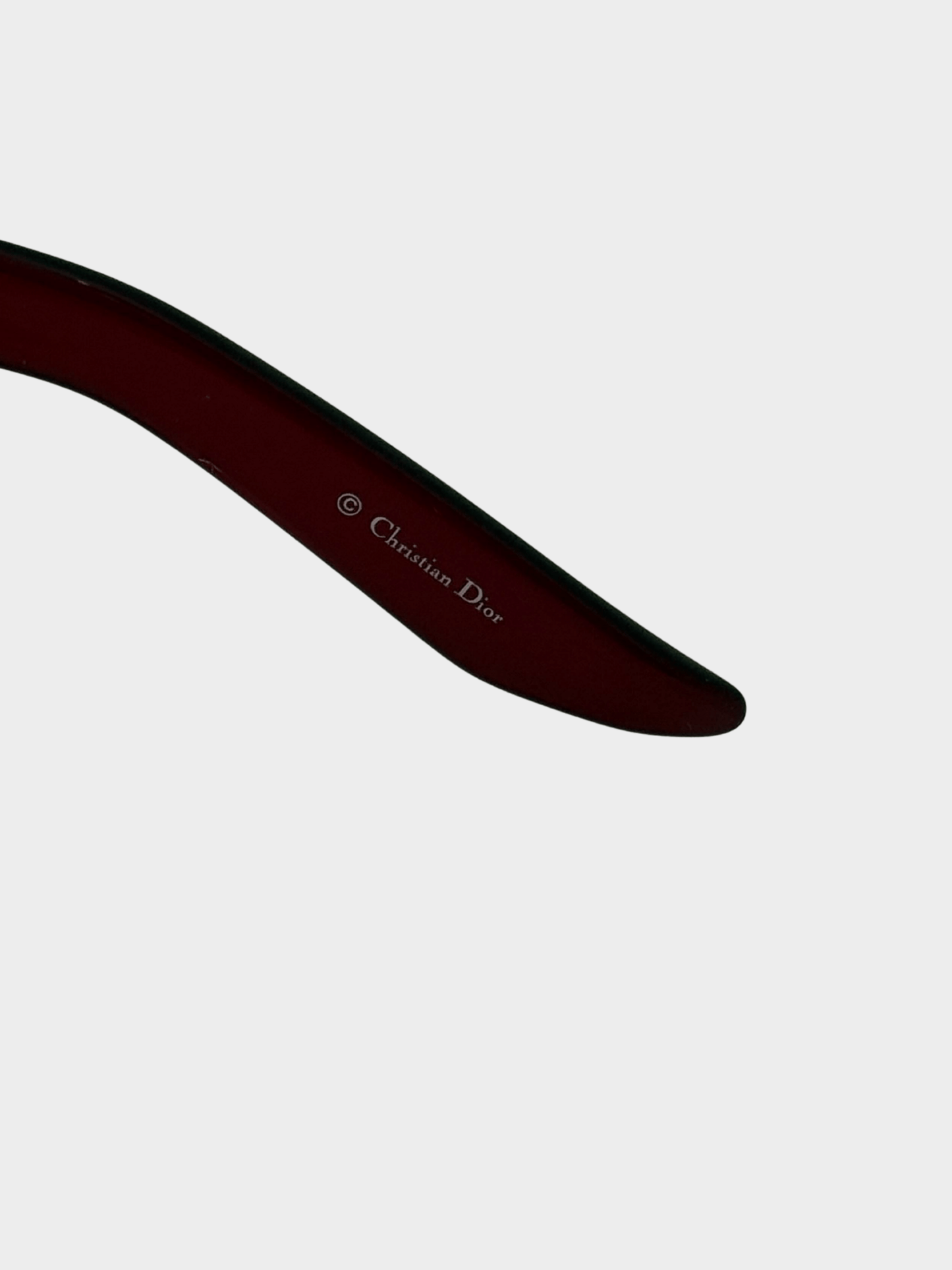 Christian Dior 2000s Red Heart Logo Sunglasses