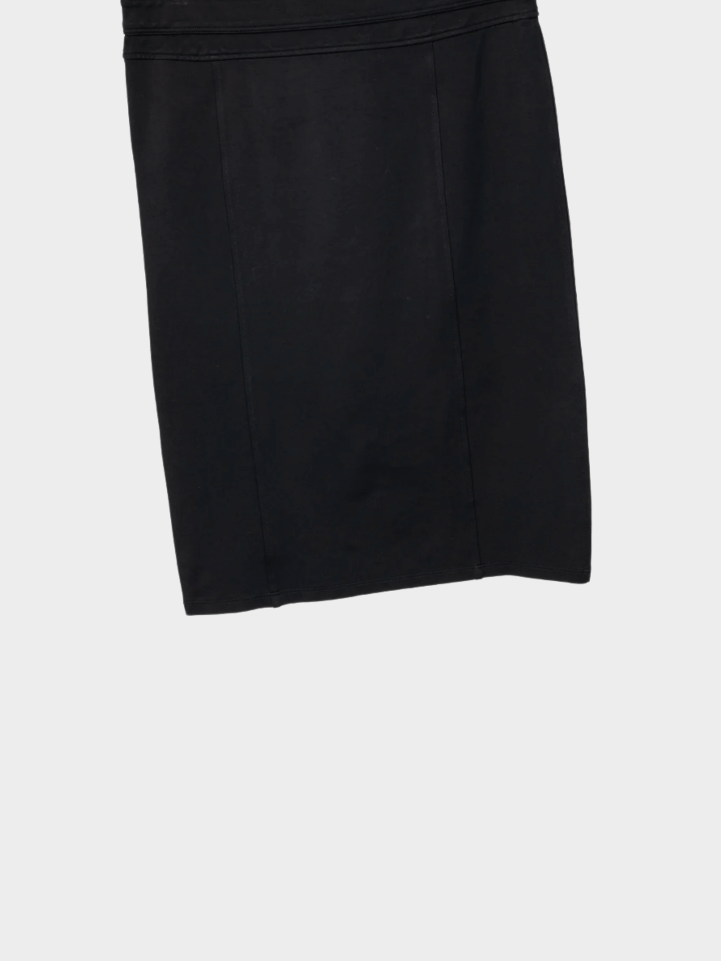 Gucci 2006 Black Jersey Bamboo-Belt Pencil Skirt
