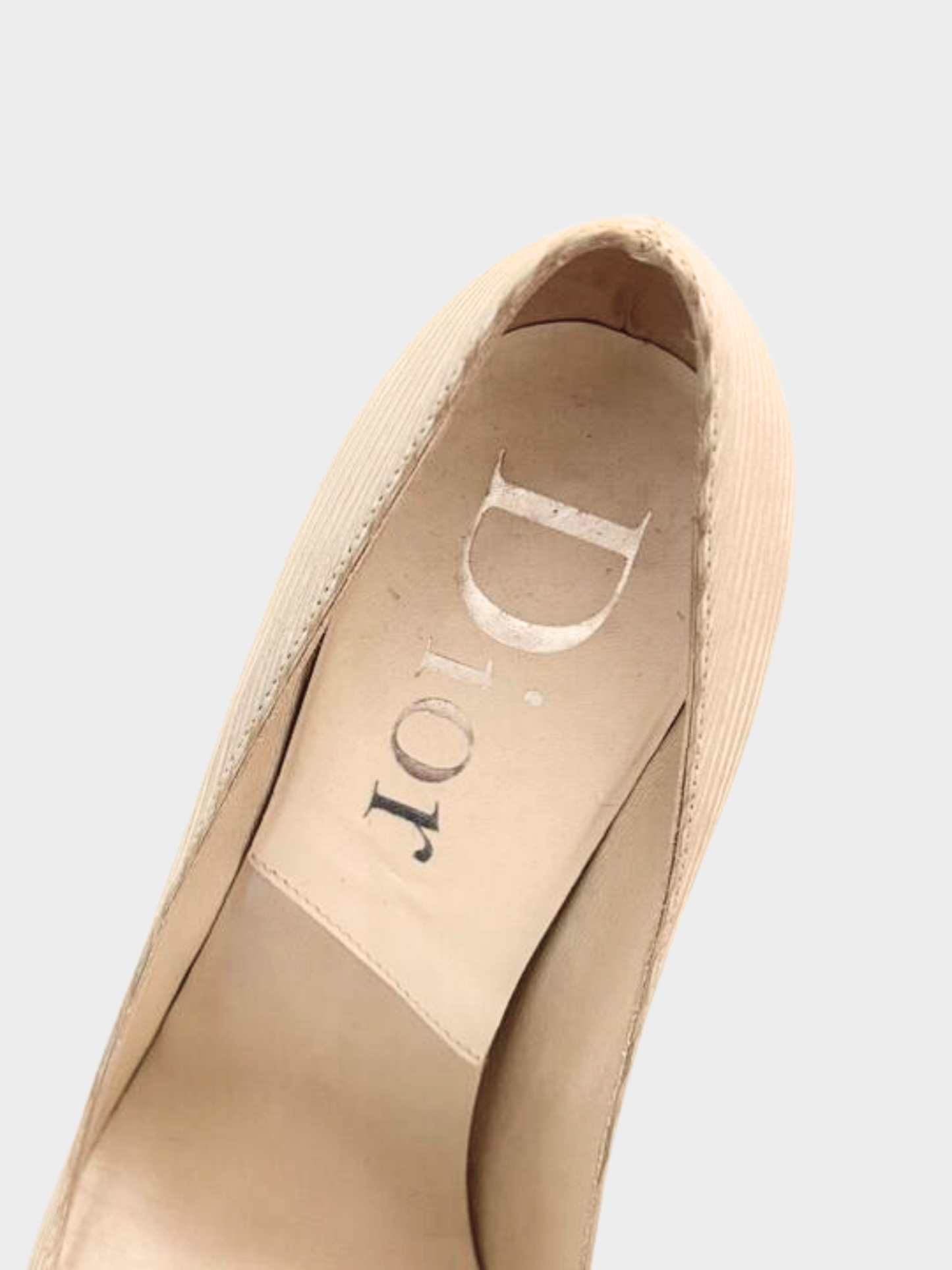Christian Dior 2000s White Bow Heels
