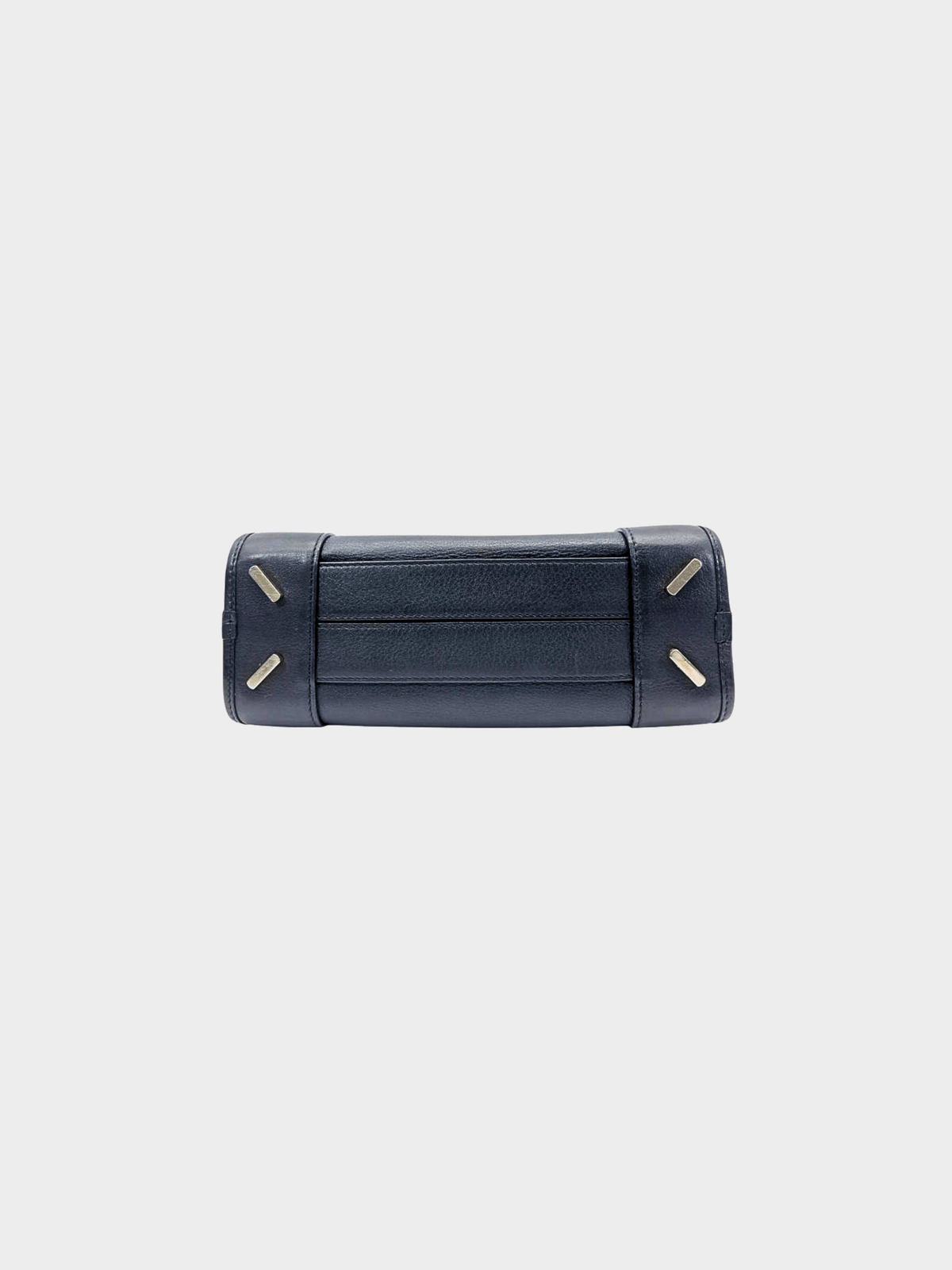 Loewe 2000s Navy Leather Amazona 28 Handbag