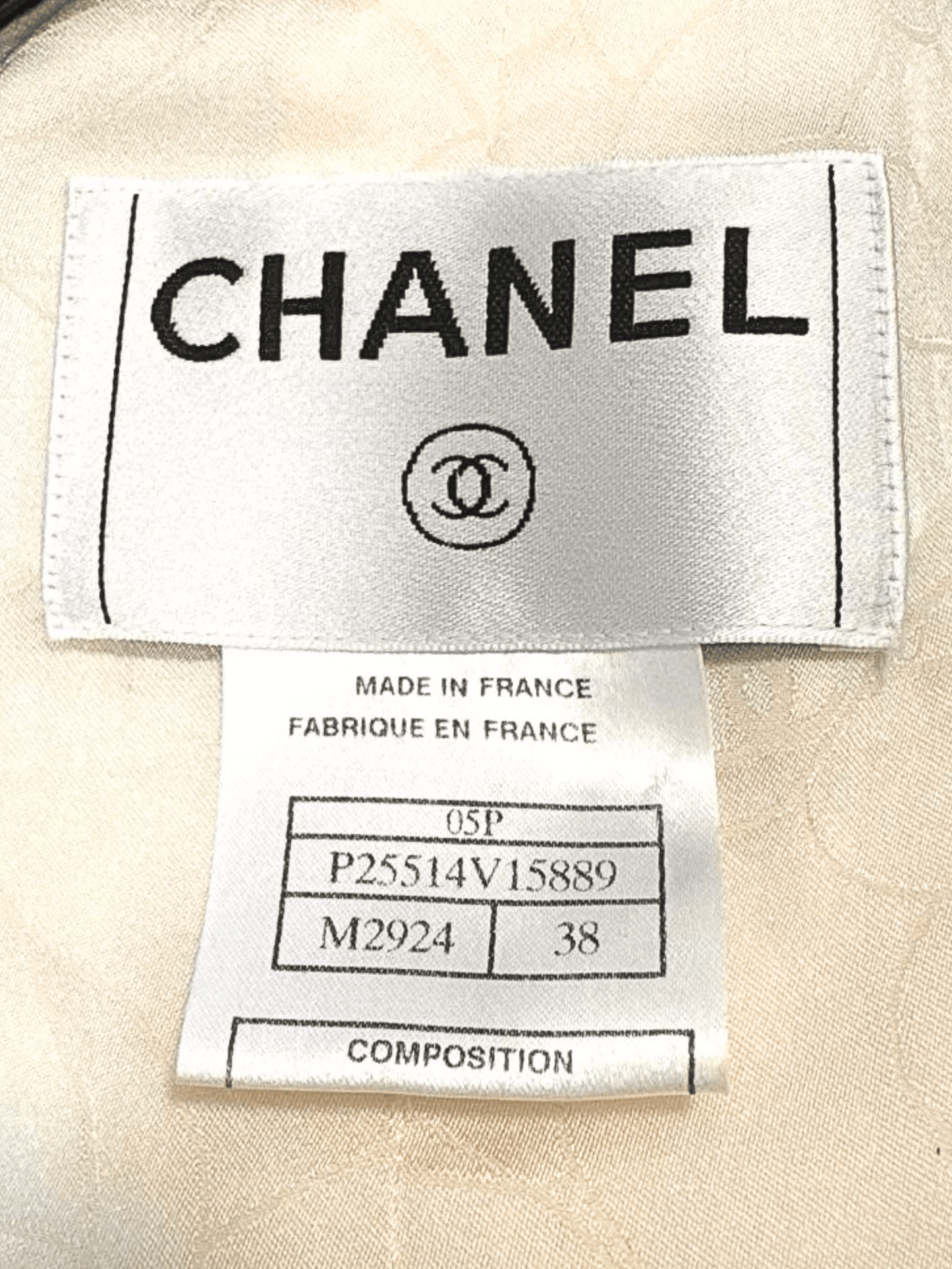 Chanel SS 2005 White and Multicolour Tweed Jacket