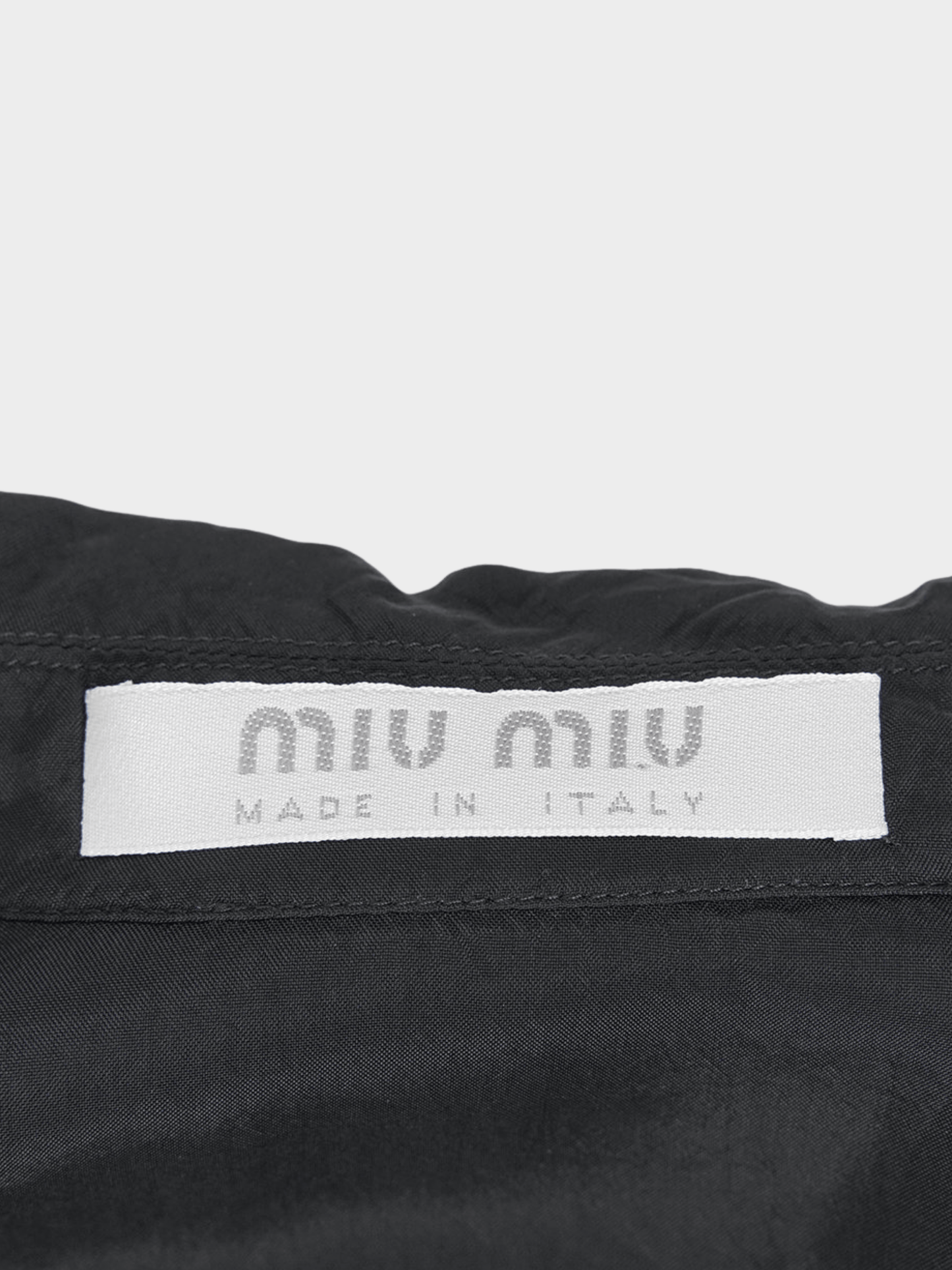 Miu Miu SS 2000 Black Top and Skirt Set