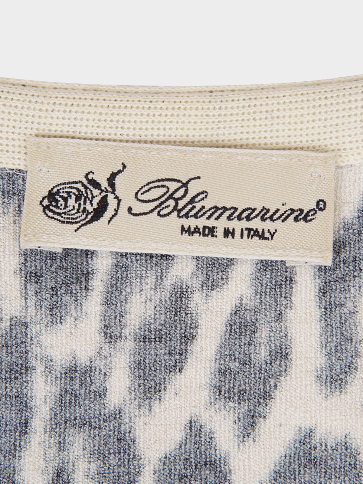 Blumarine 2000s Beaded Leopard Top