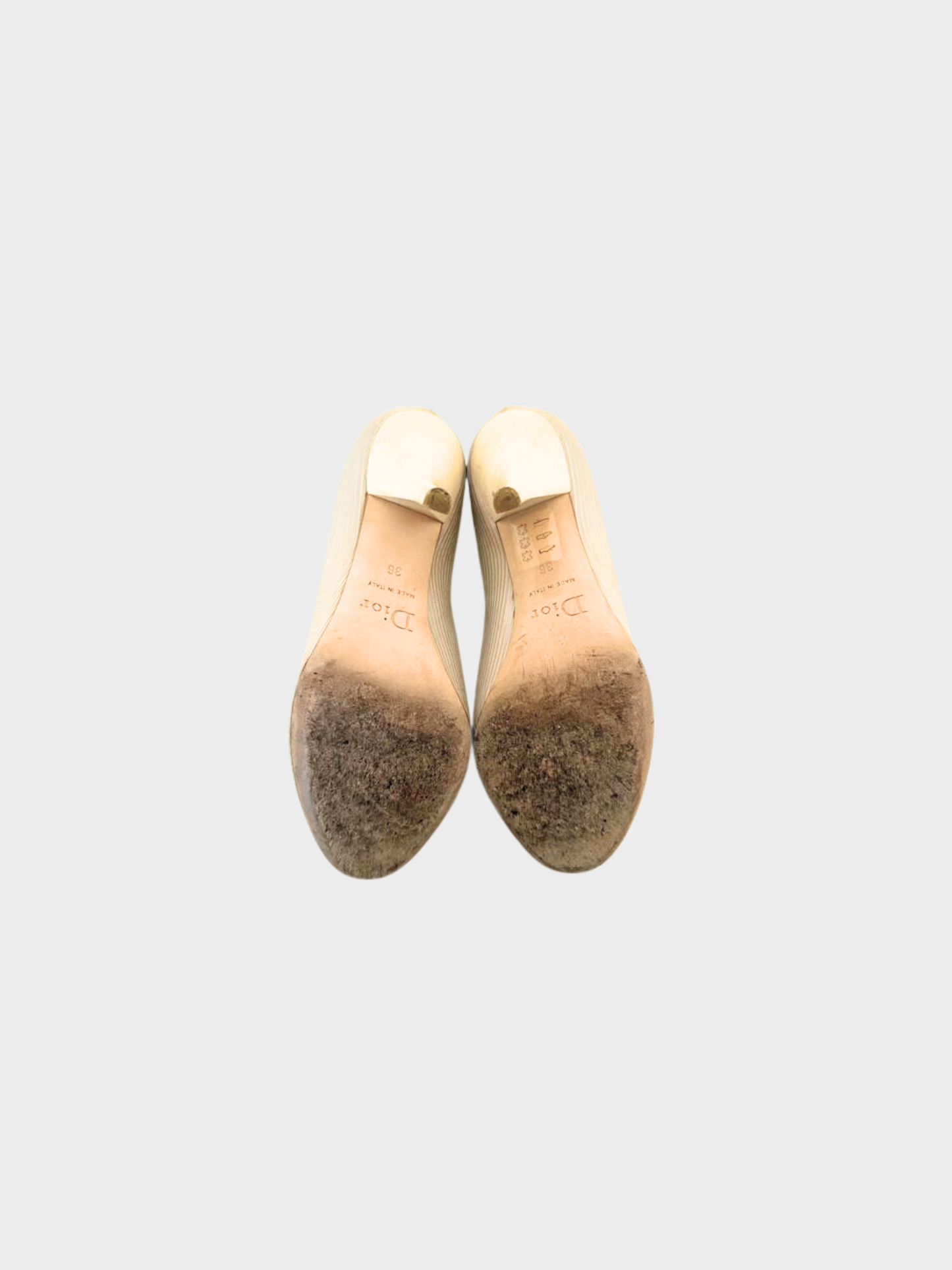 Christian Dior 2000s White Bow Heels