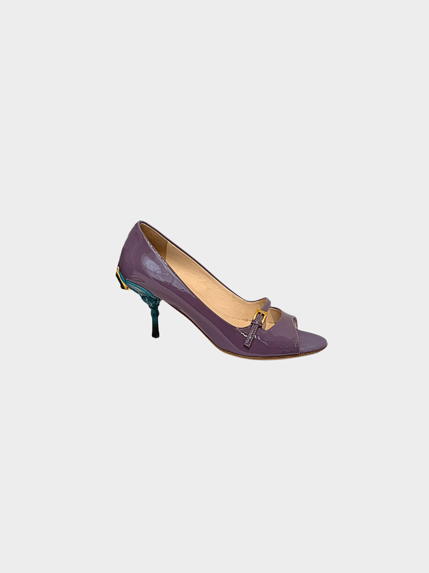 Prada Resort 2008 Purple Patent Leather Pumps