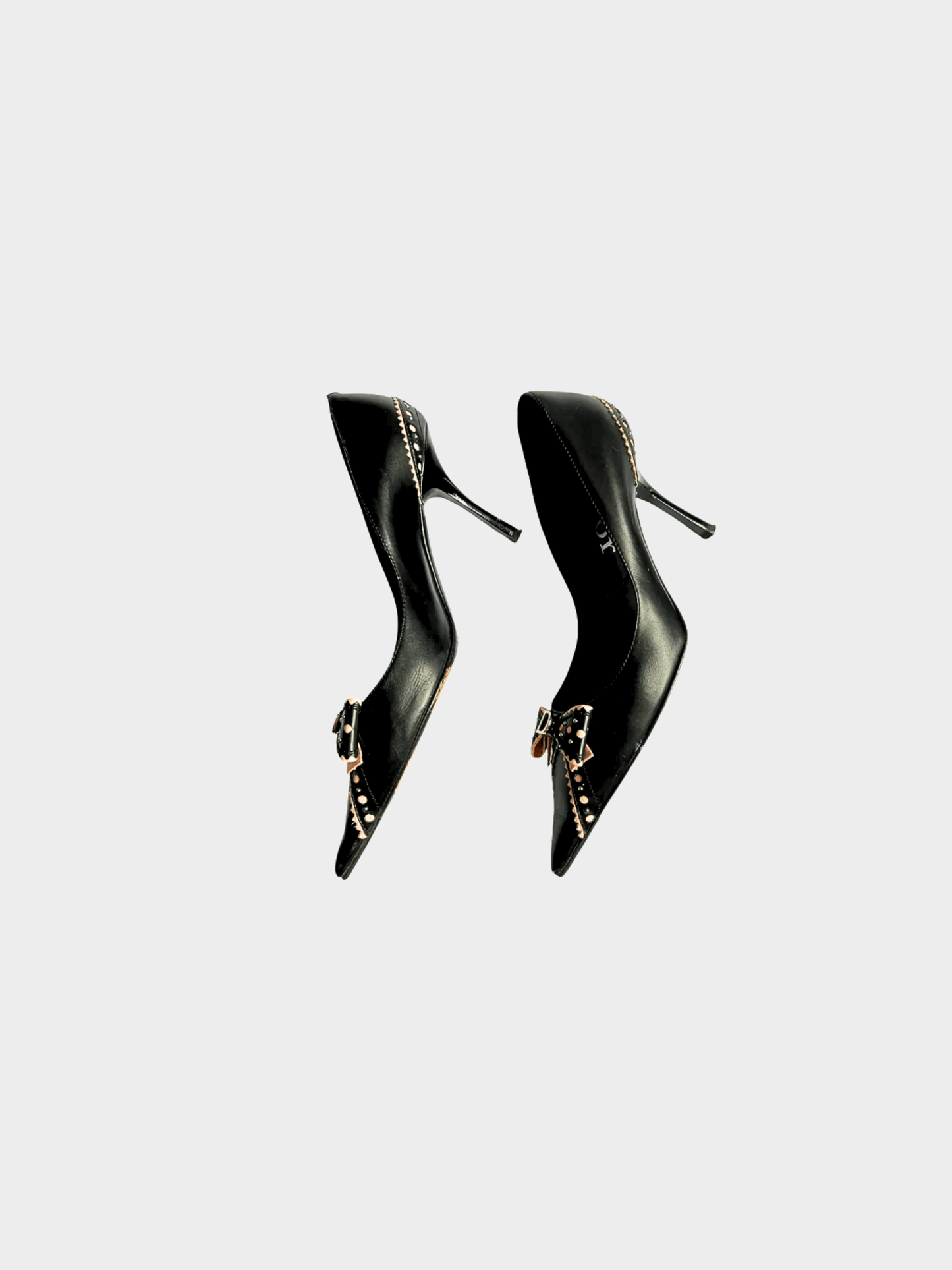 Christian Dior 2000s Black Bow Tie Heels