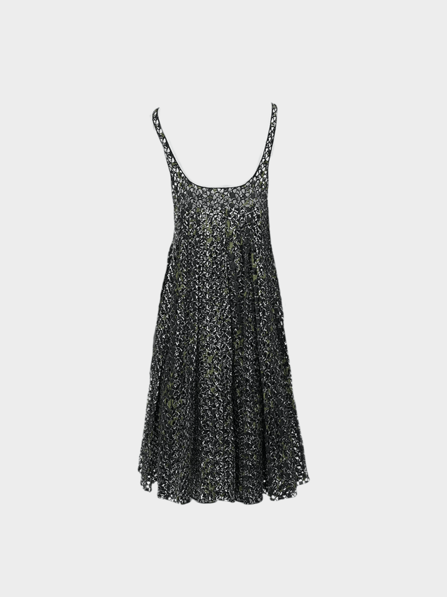 Miu Miu SS 2001 Runway Black Perforated Dress