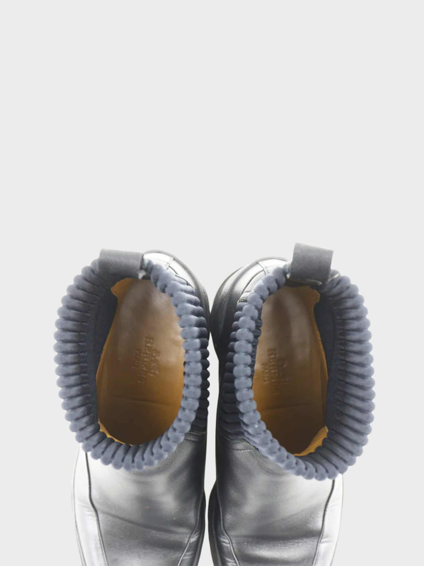 Hermès 2010s Black Vadrouille Ribbed Ankle Boots