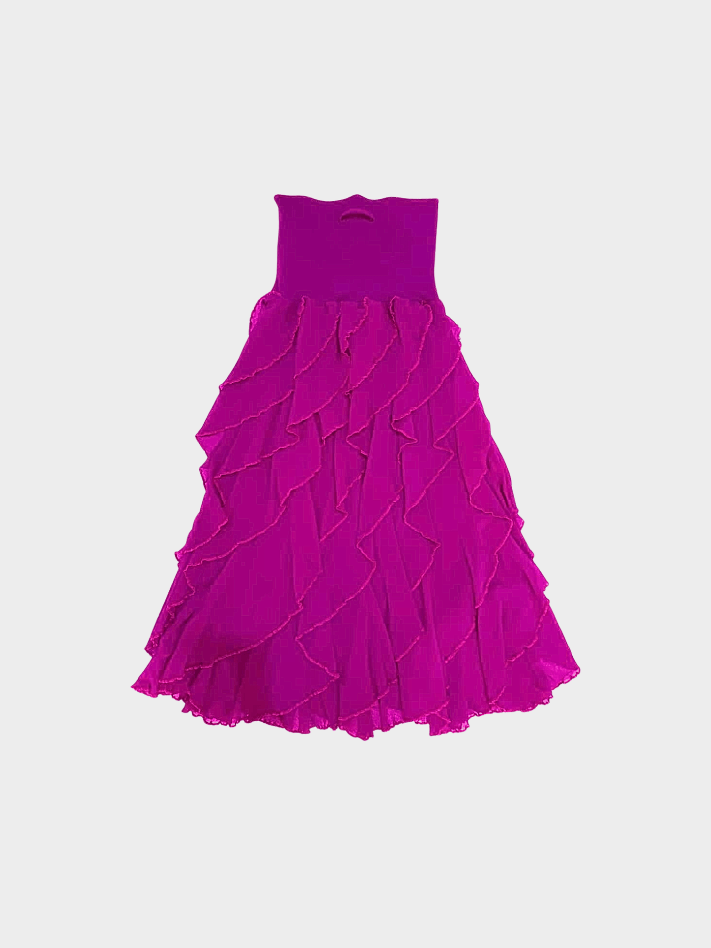 Jean Paul Gaultier 1990s-2000s Rare Soleil Ruffled Mesh Skirt