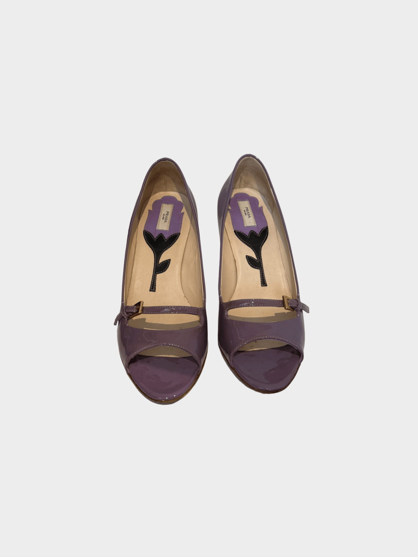 Prada Resort 2008 Purple Patent Leather Pumps