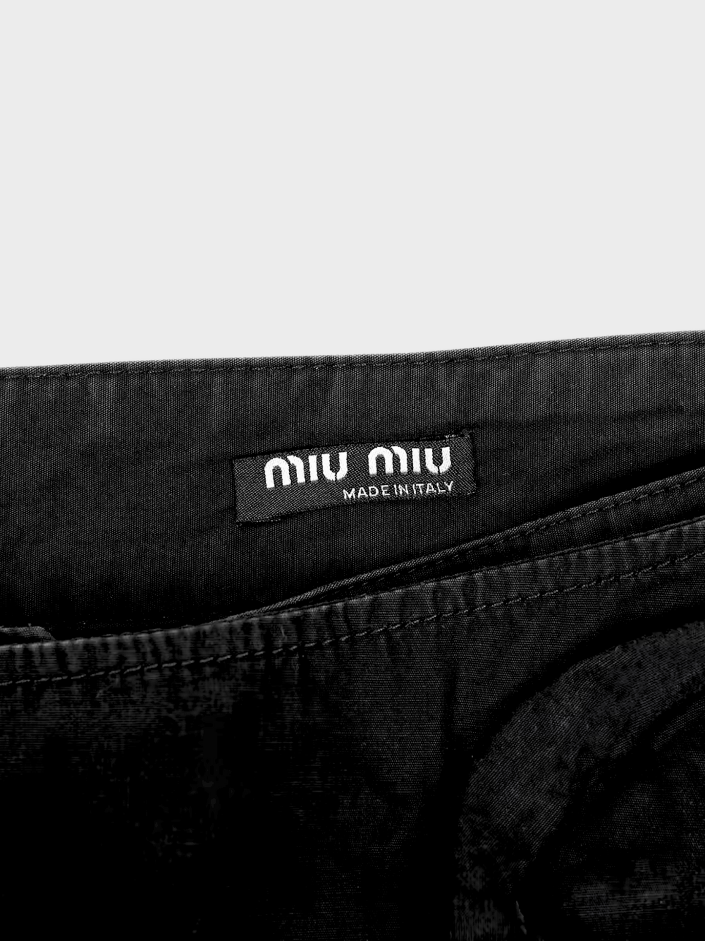 Miu Miu SS 2003 Black Cargo Pants