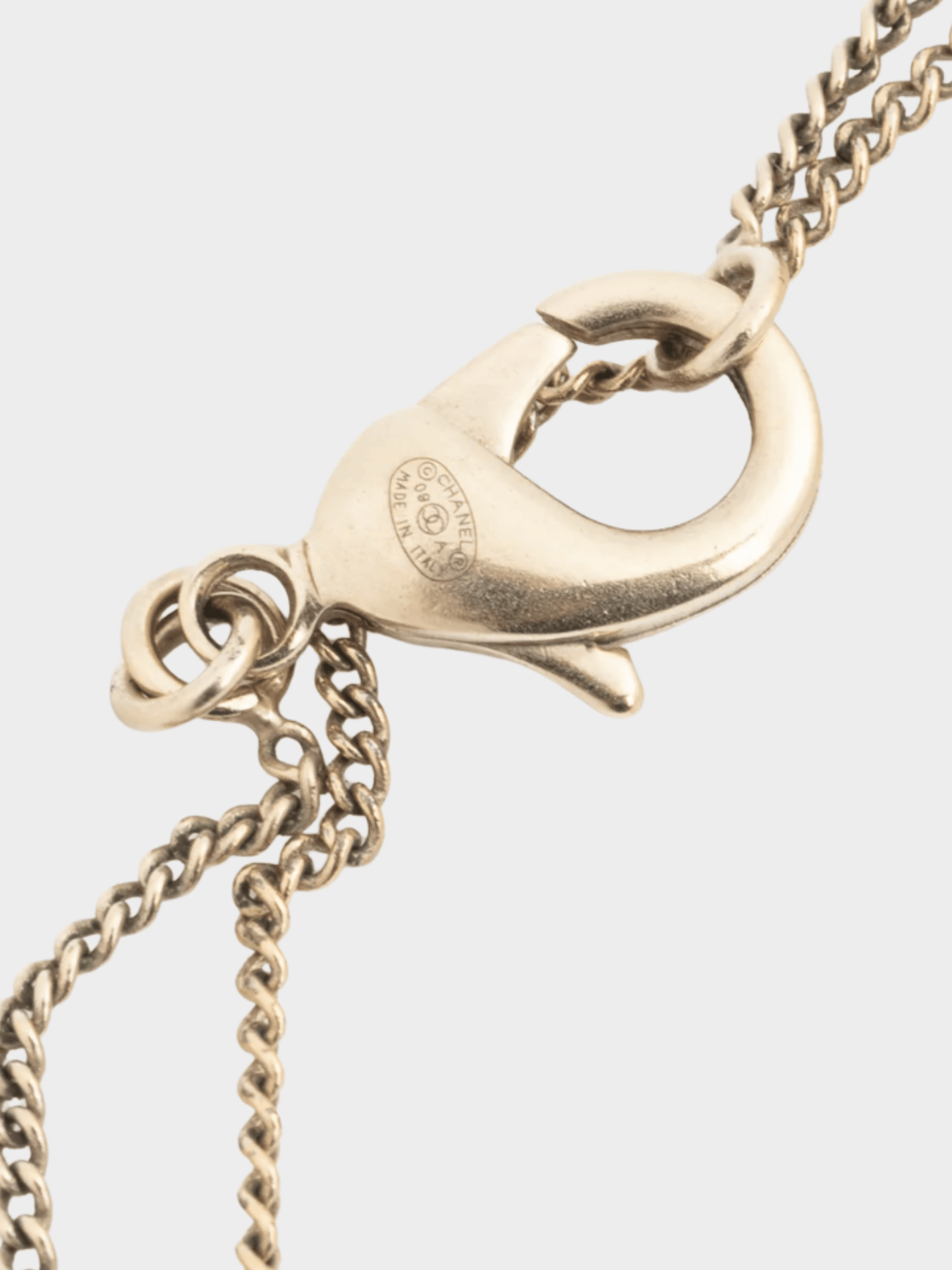 Chanel 2009 Métiers d’Art Gold-Tone Multi CC Double Wrap Long Chain Necklace