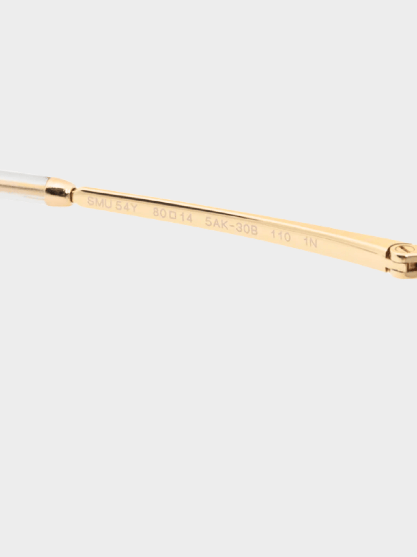 Miu Miu 2020s Aube Light Grey & Gold-Tone Sunglasses