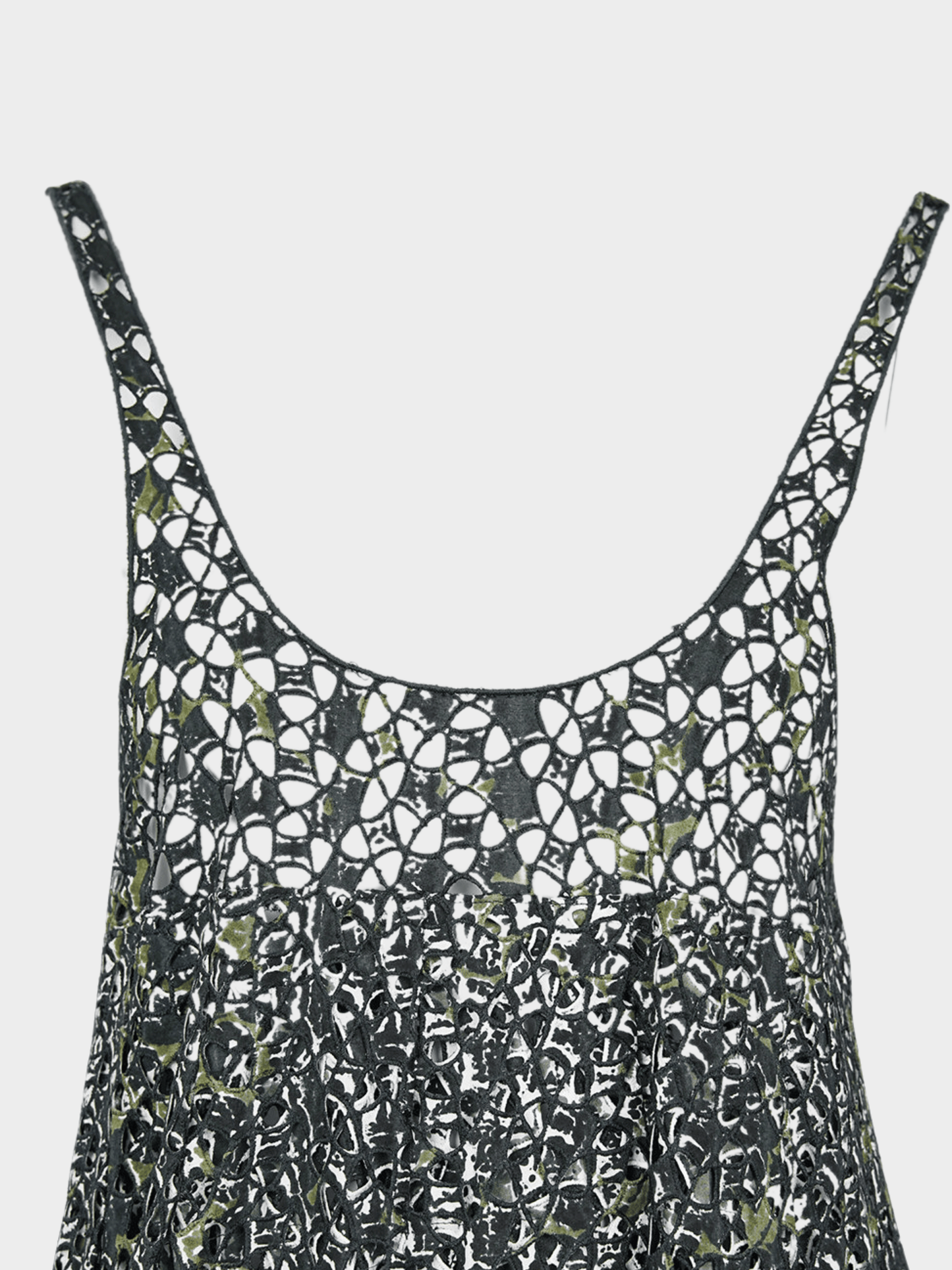 Miu Miu SS 2001 Runway Black Perforated Dress