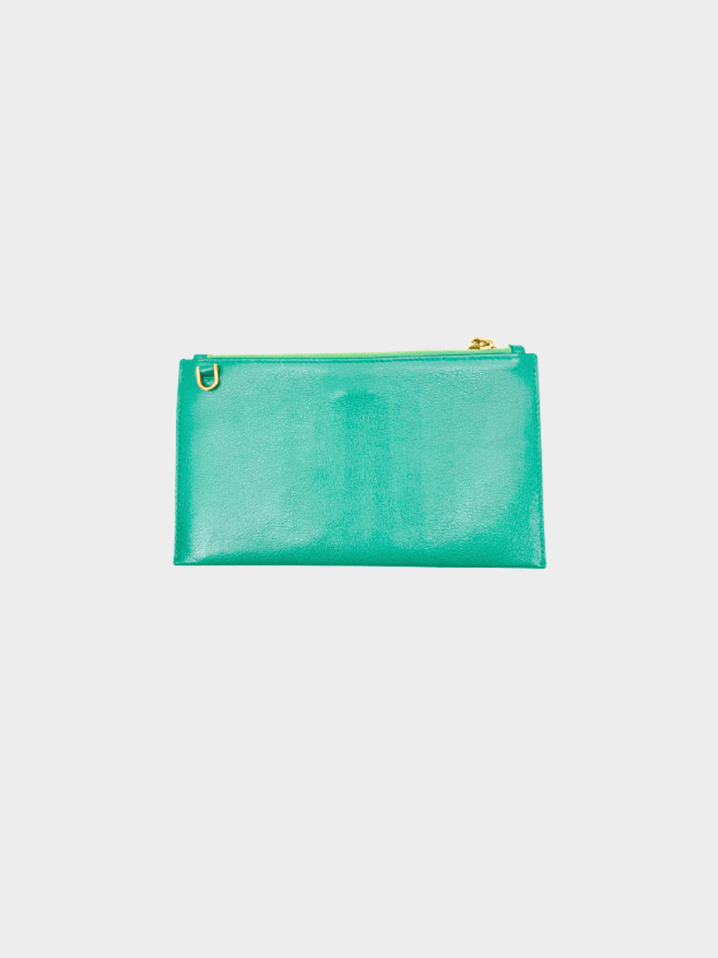 Miu Miu 2010s Green Leather Shoulder Pouch