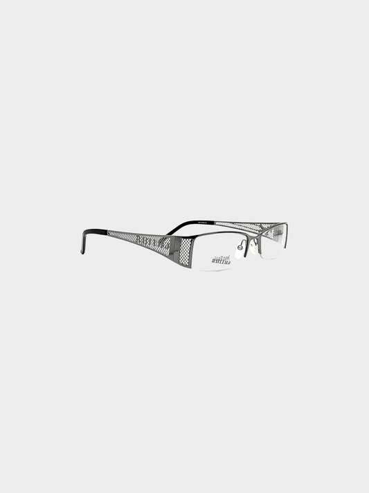 Jean Paul Gaultier 2000s Silver Metal Eyeglasses
