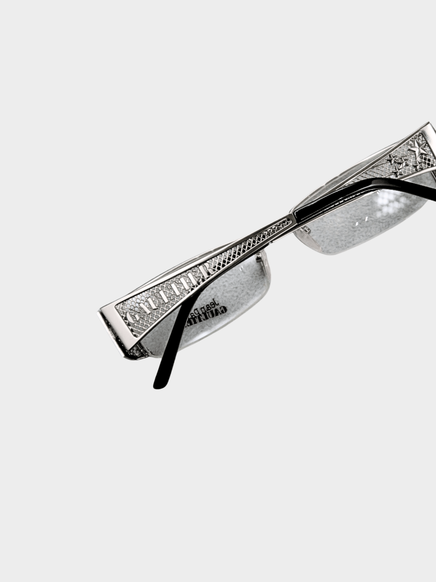 Jean Paul Gaultier 2000s Silver Metal Eyeglasses