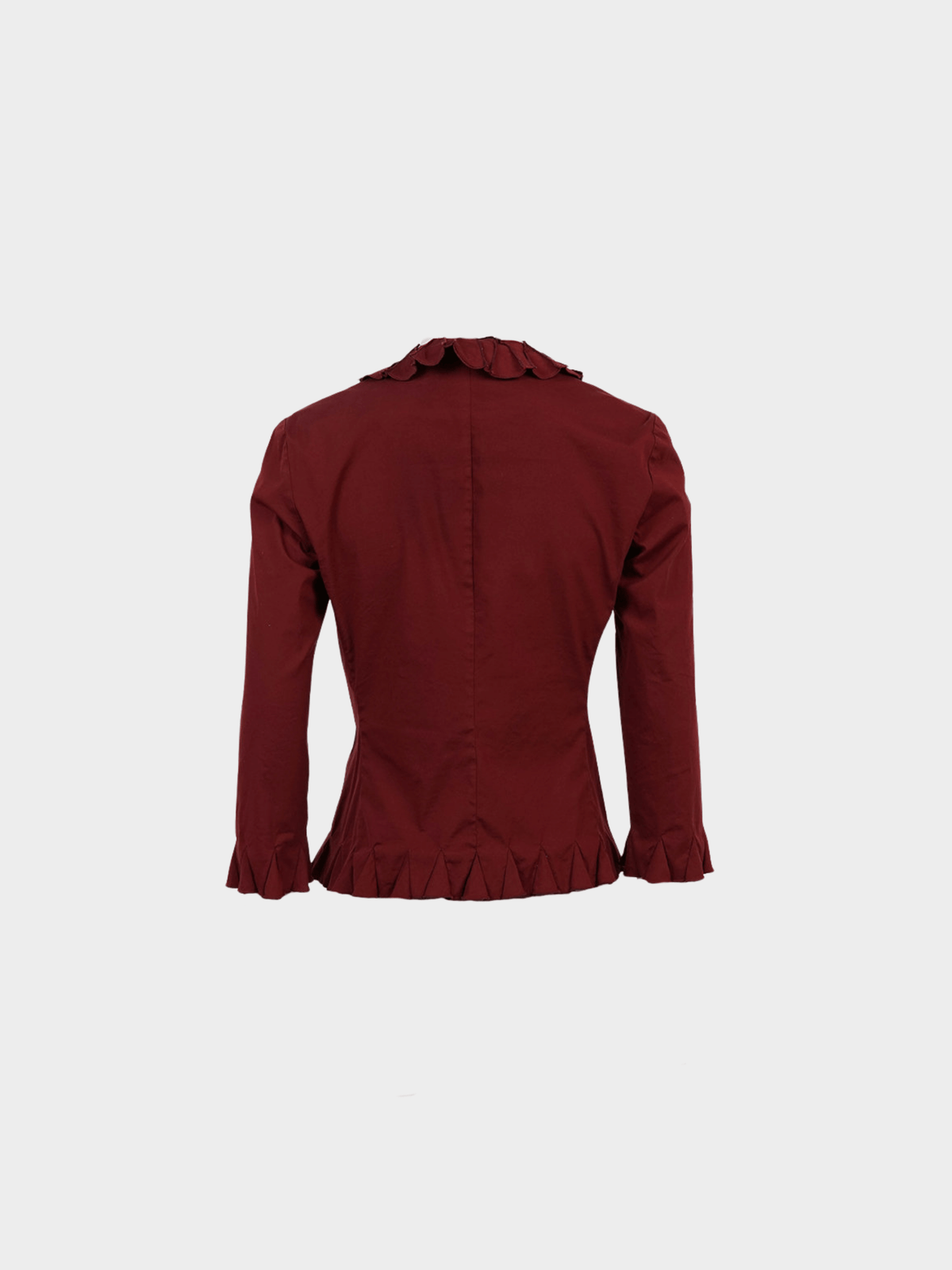 Prada SS 2000 Red Buttoned Up Top