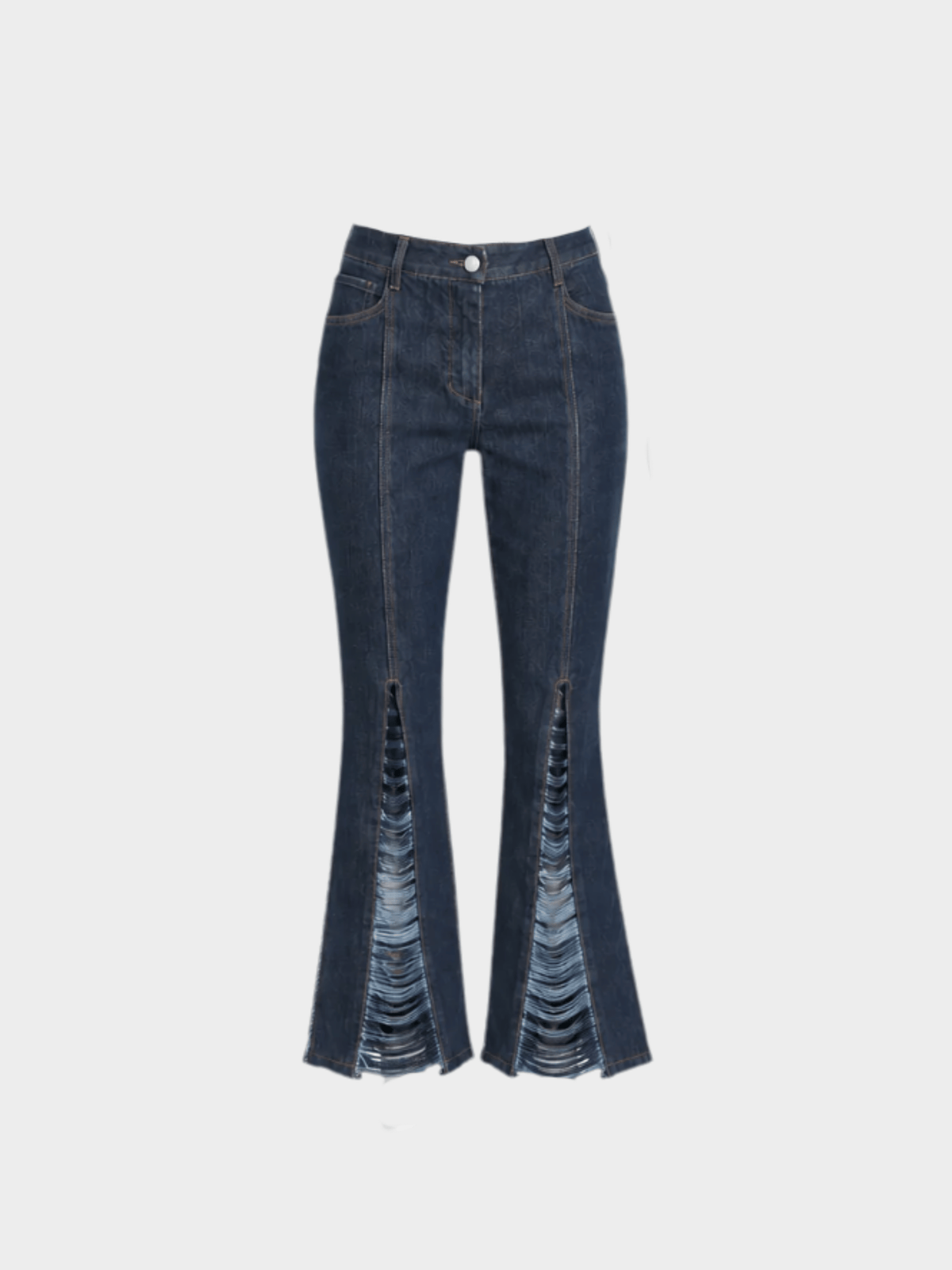 Jean Paul Gaultier 2000s Dark Denim Bra and Pants Set