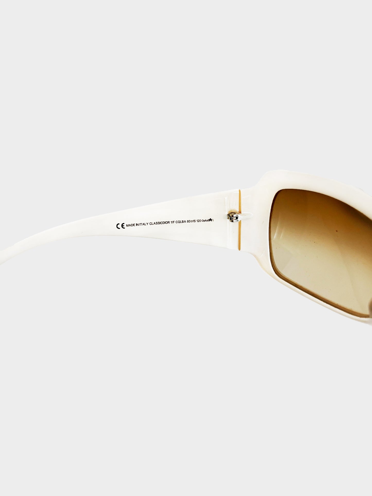 Christian Dior 1990s White Mother of Pearl Sunglasses