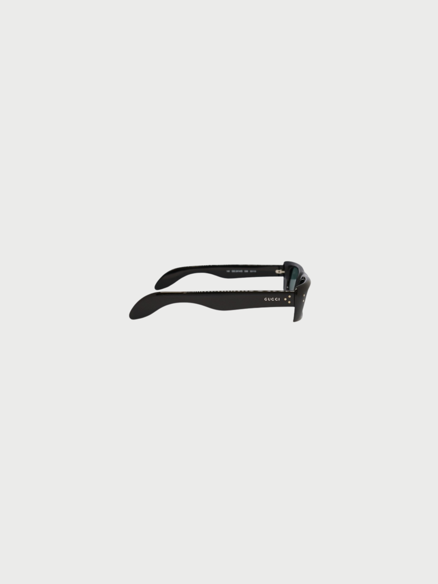 Gucci 2000s Black Plastic Logo Sunglasses