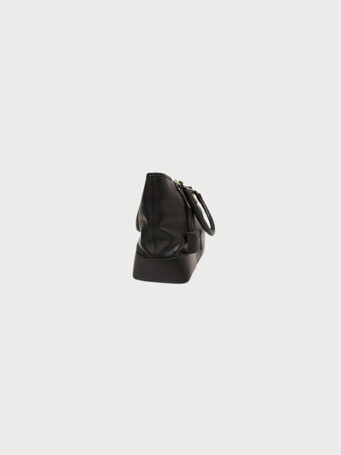 Loewe 2000s Black Leather Fusta Bag