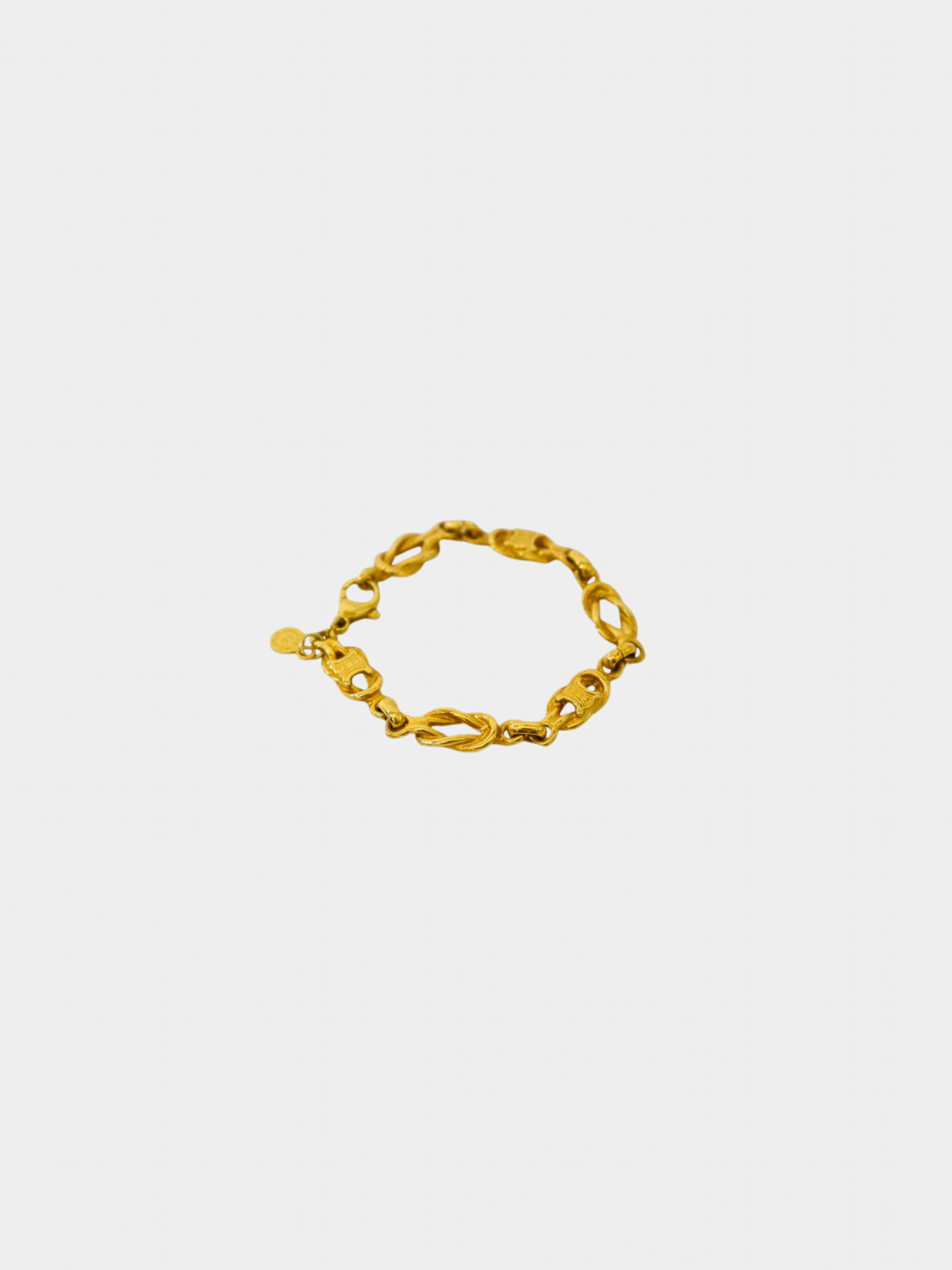 Celine 2000s Gold Triomphe Bracelet