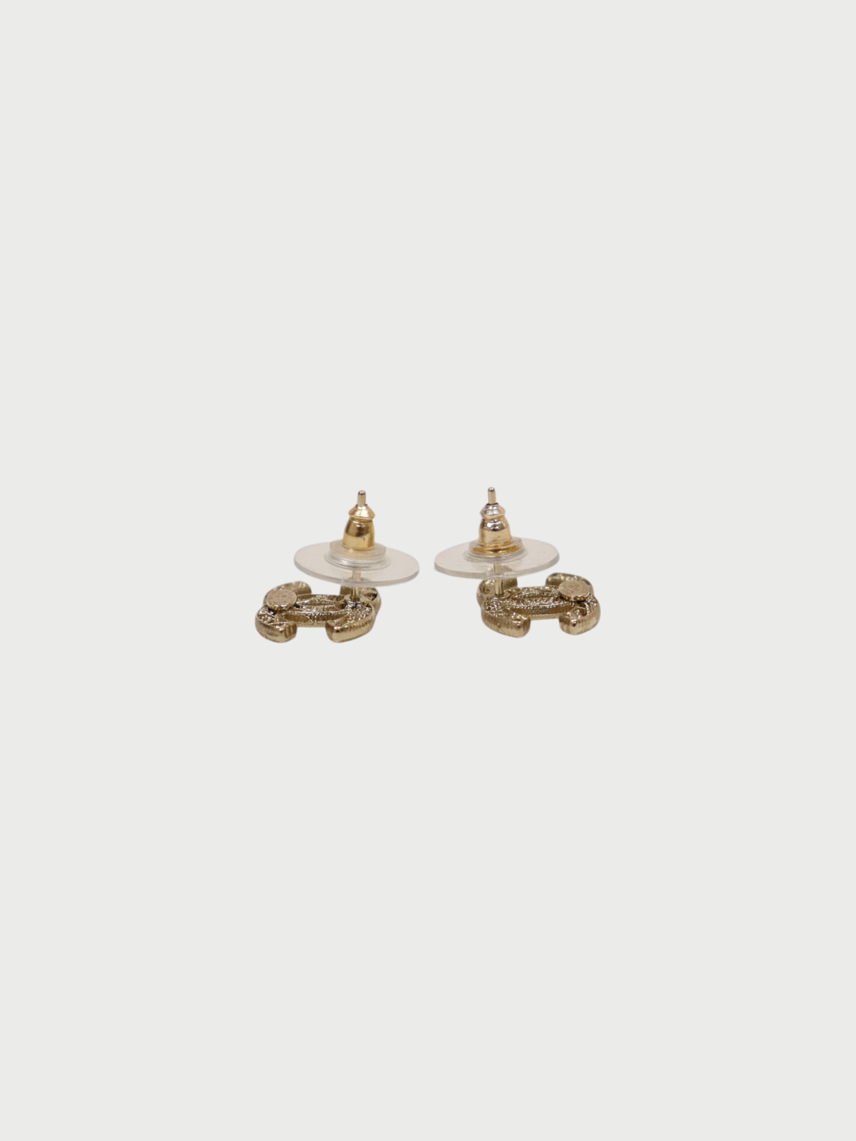 Chanel 2015 Gold Plated Metal COCO Earrings