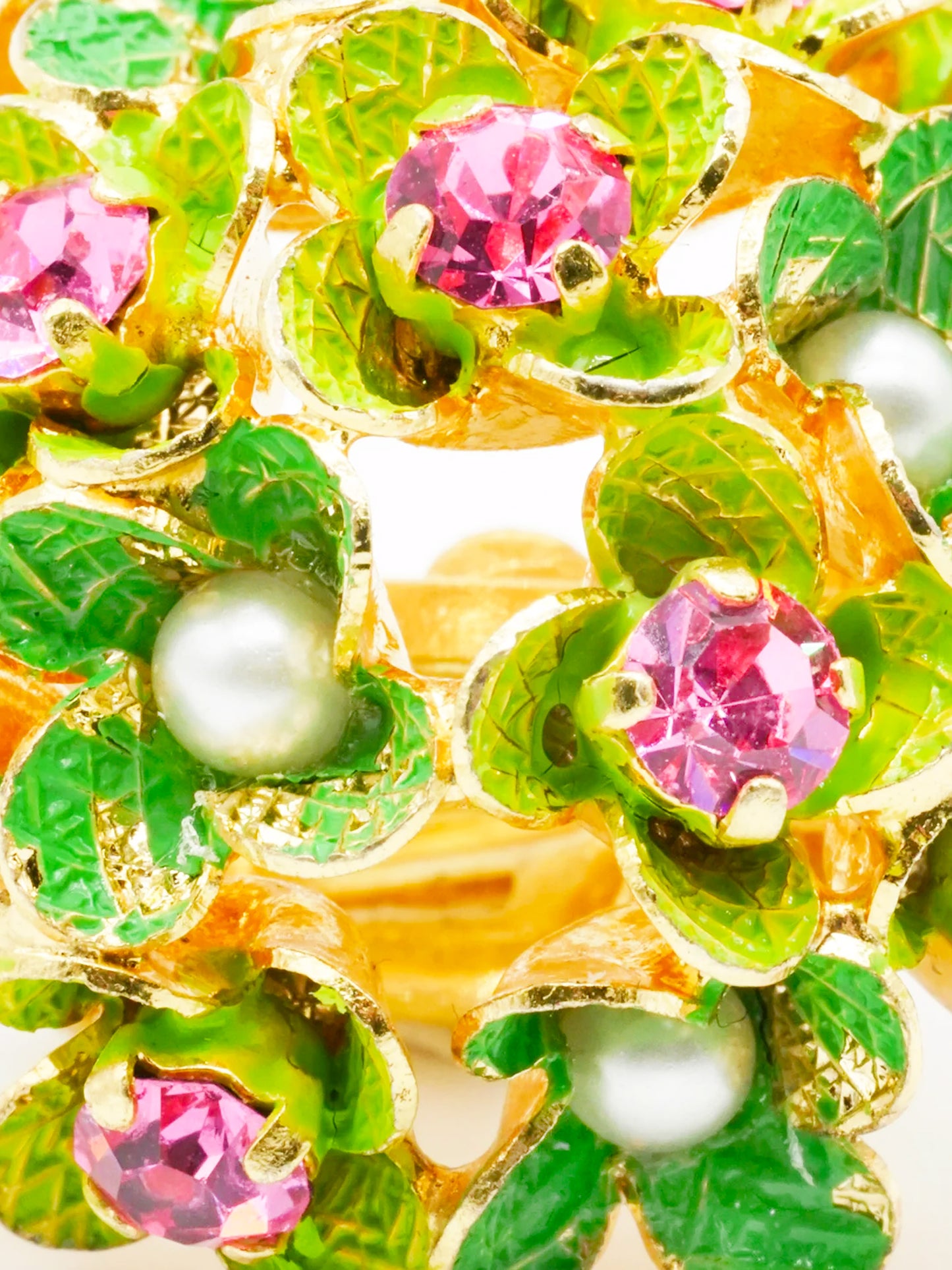 Christian Dior 1967 Vintage Floral Clip-On Earrings