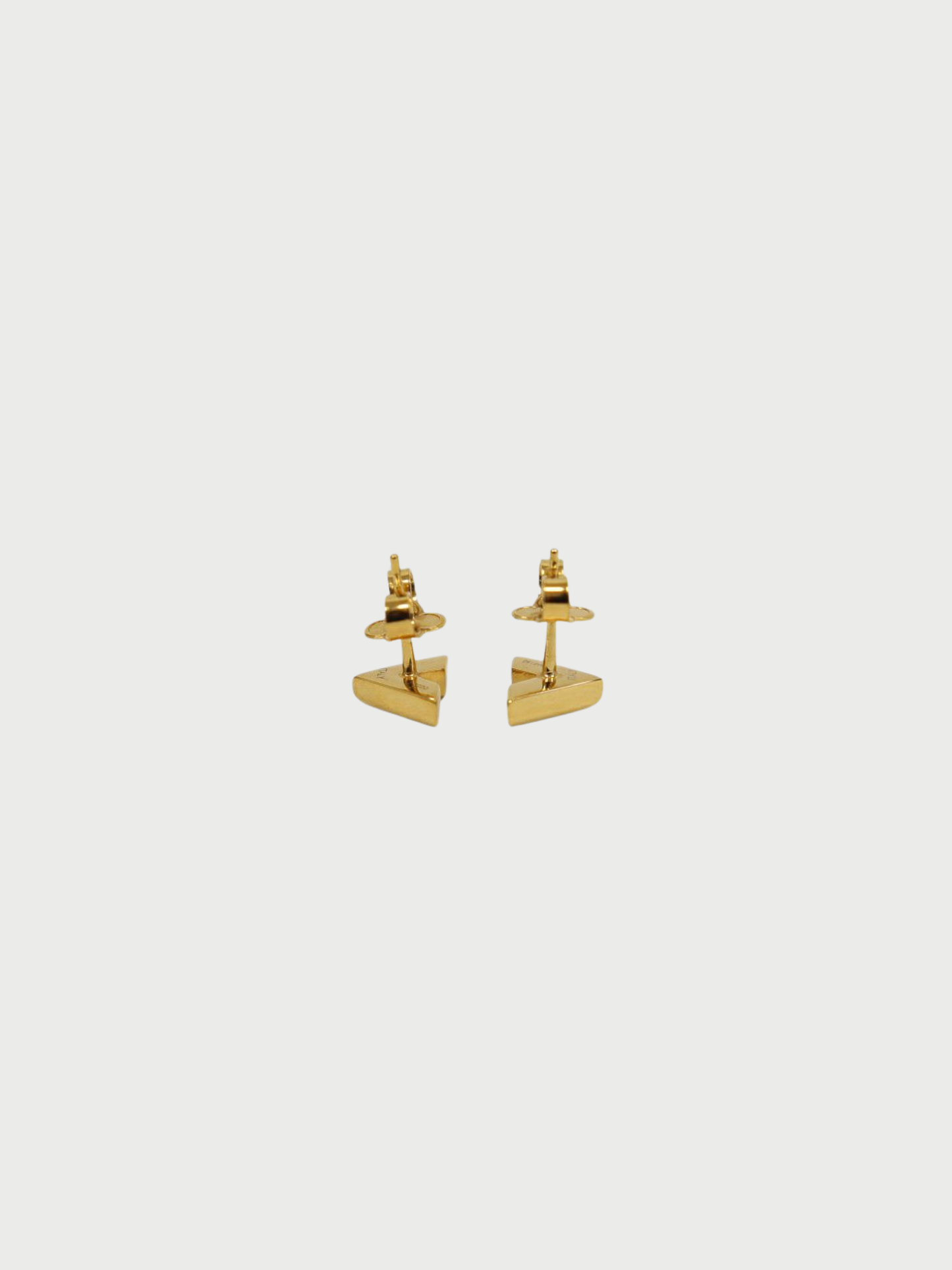Louis Vuitton 2000s Gold Essential V Earrings