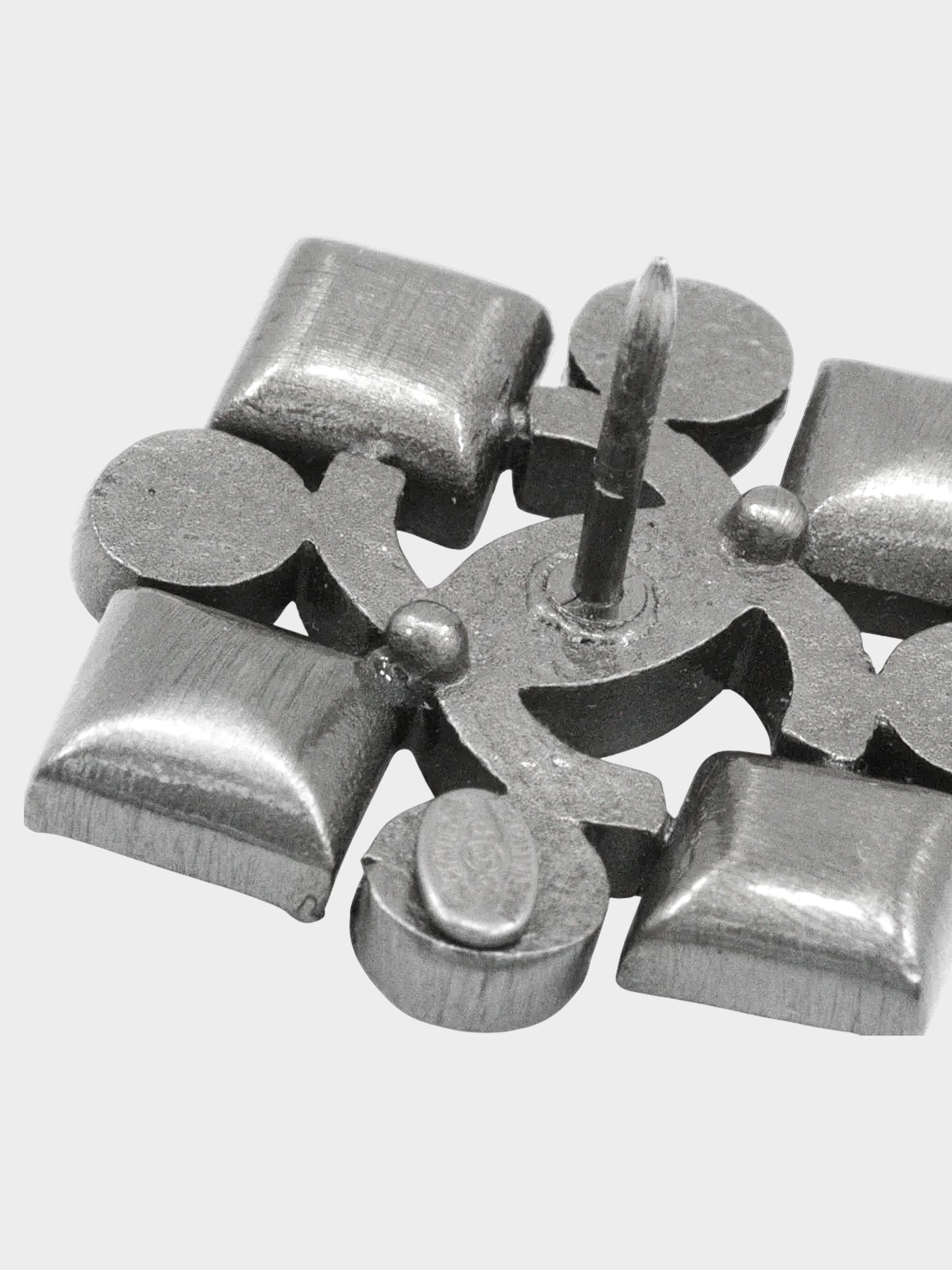 Chanel Spring 2005 Gunmetal CC Rhinestone-embellished Brooch