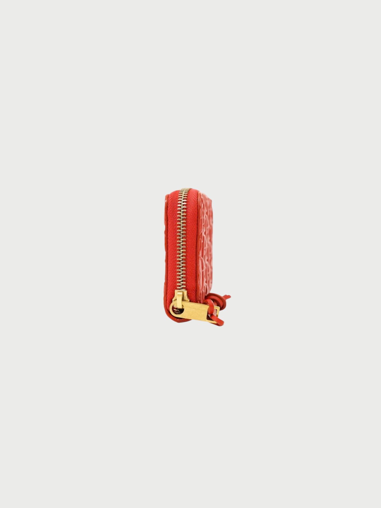 Christian Dior 2000s Red Leather Trotter Coin Case